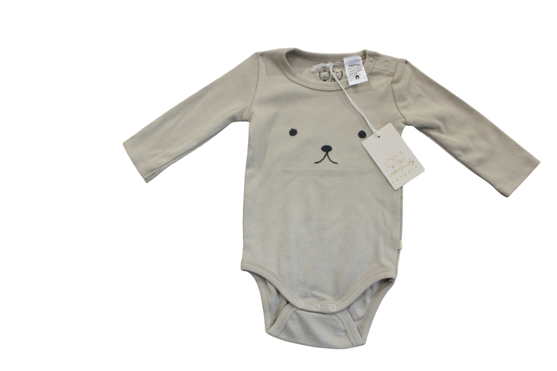 Wilson & Frenchy Bodysuit, Cream, bear, 00