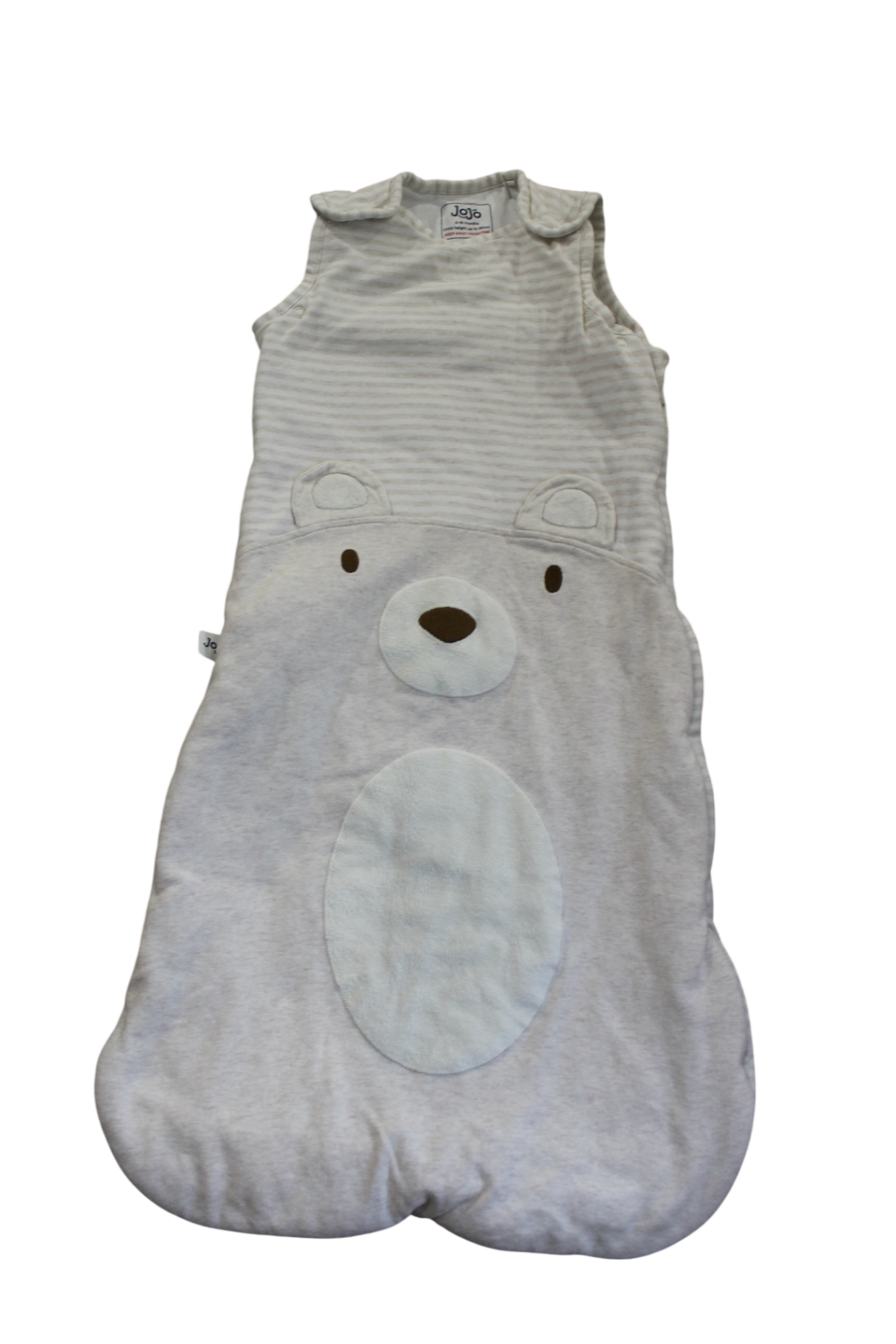 JoJo Maman Bébé Sleeping Bag, Tan and White, bear, 0-2y