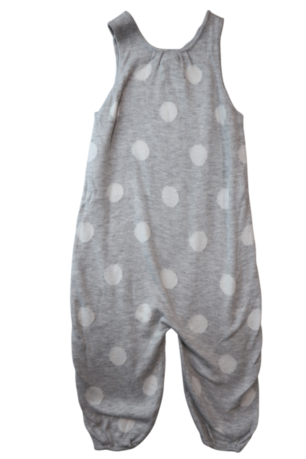 Zara Dungarees, Grey with white polka dots, 3-4