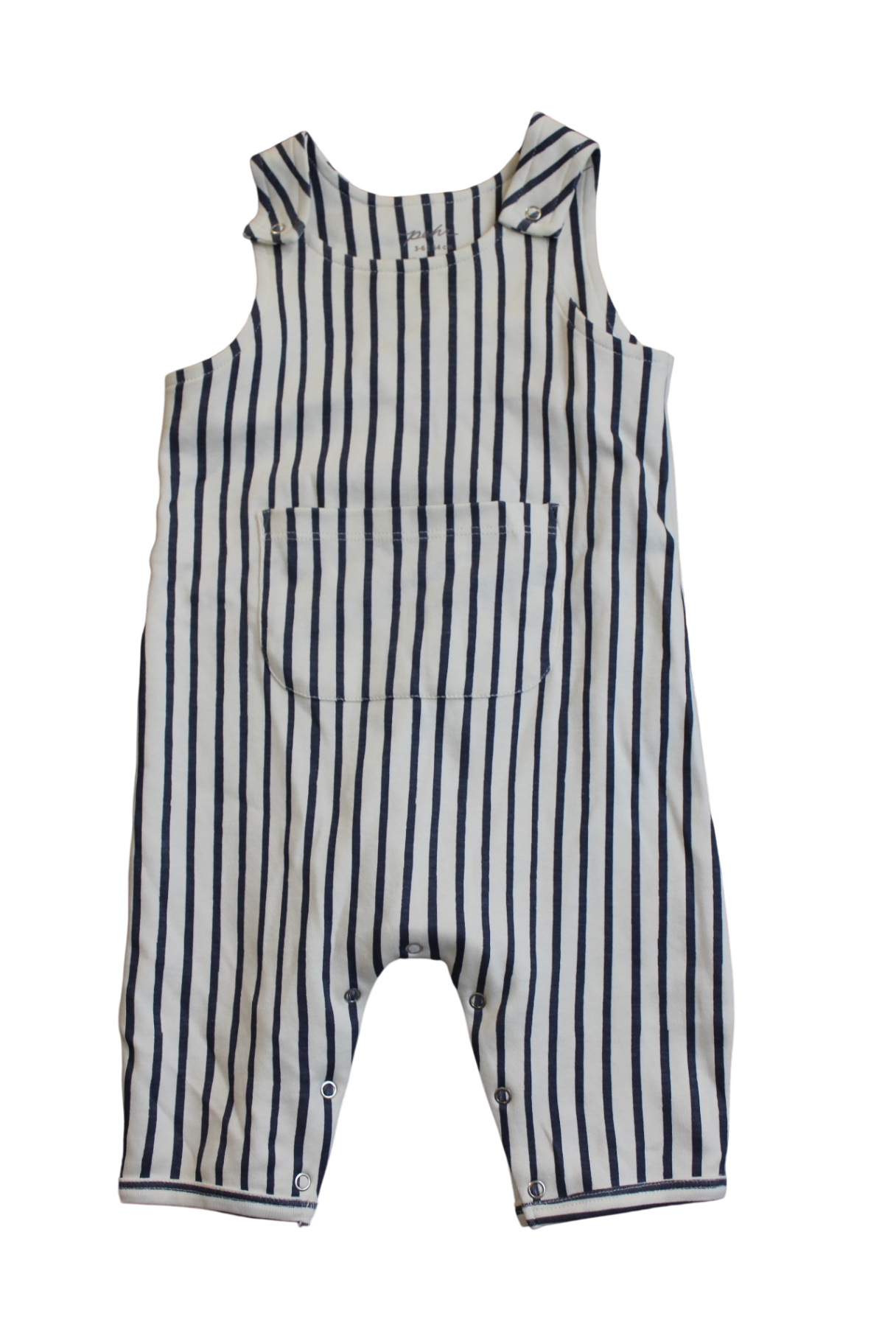 Pehr Overalls, White with navy blue stripes, 00
