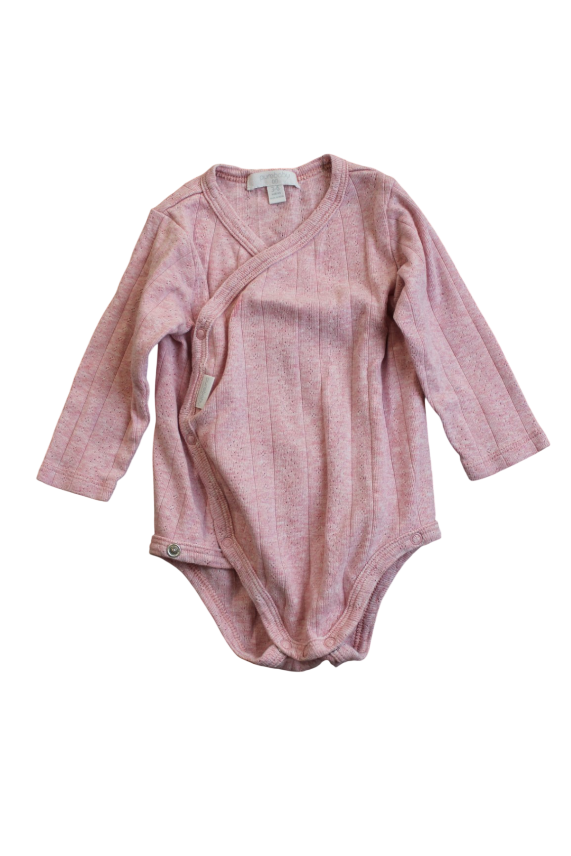 Purebaby Bodysuit, Pink, 00