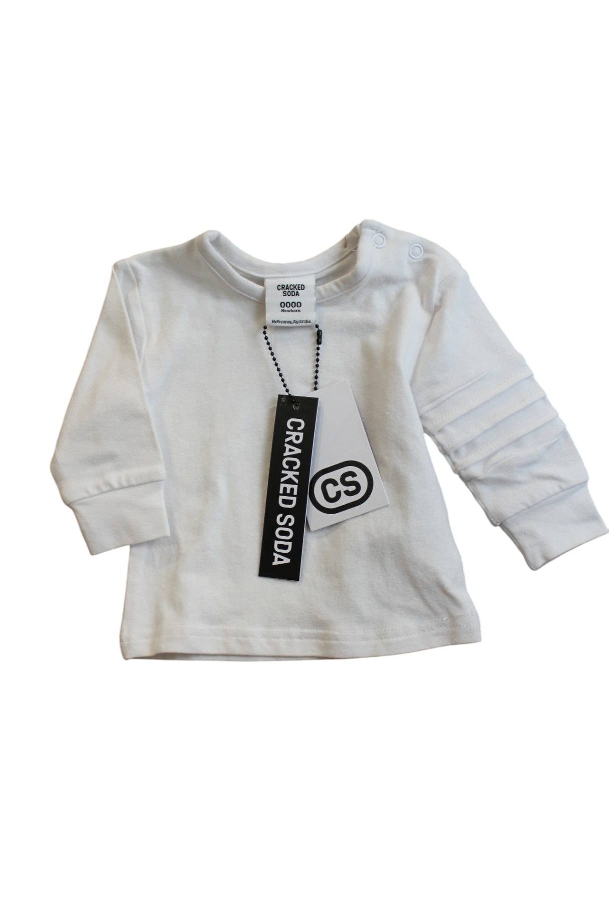 Cracked Soda Long-Sleeve T-Shirt, White, 0000