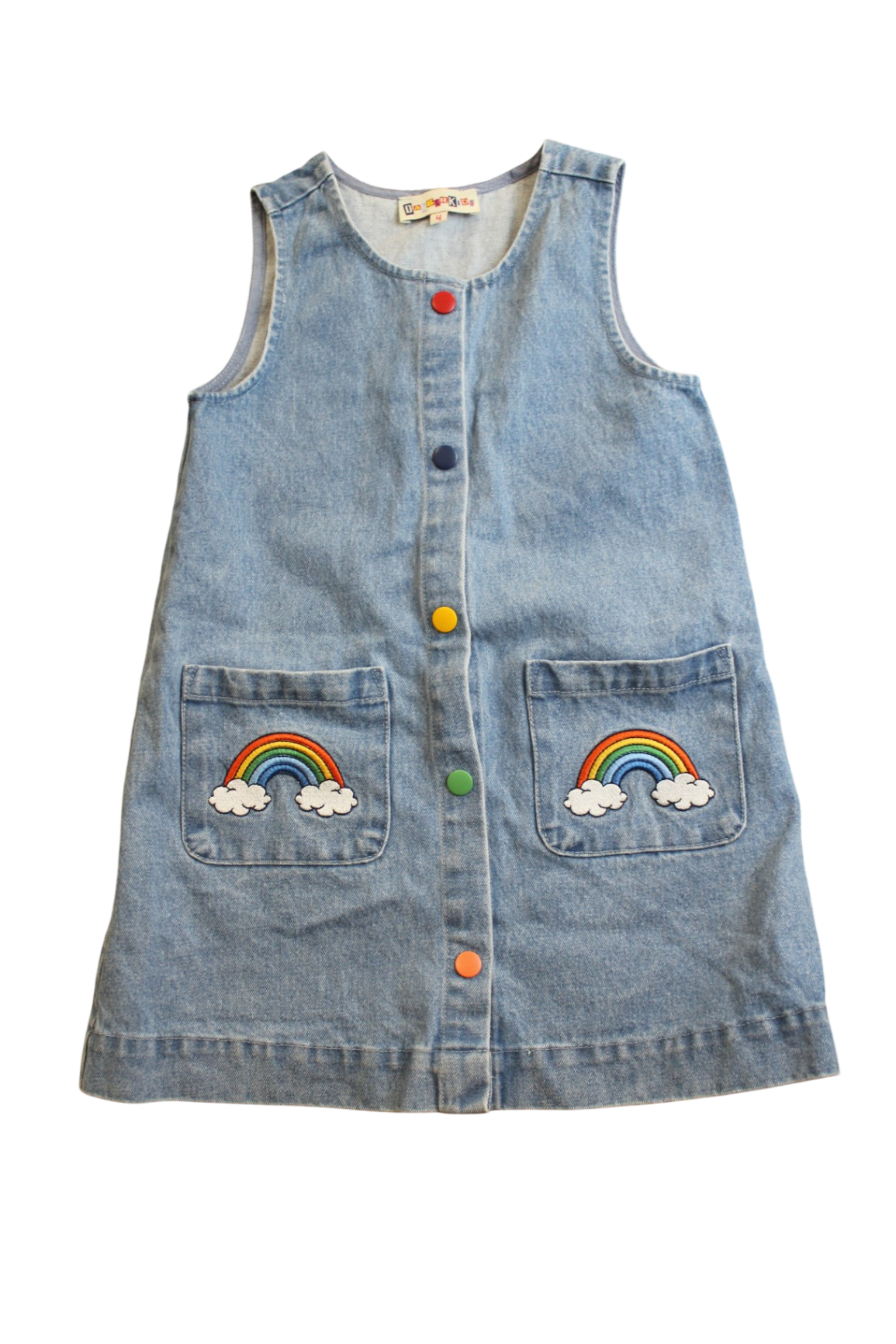 Dangerkids Pinafore, blue, 4