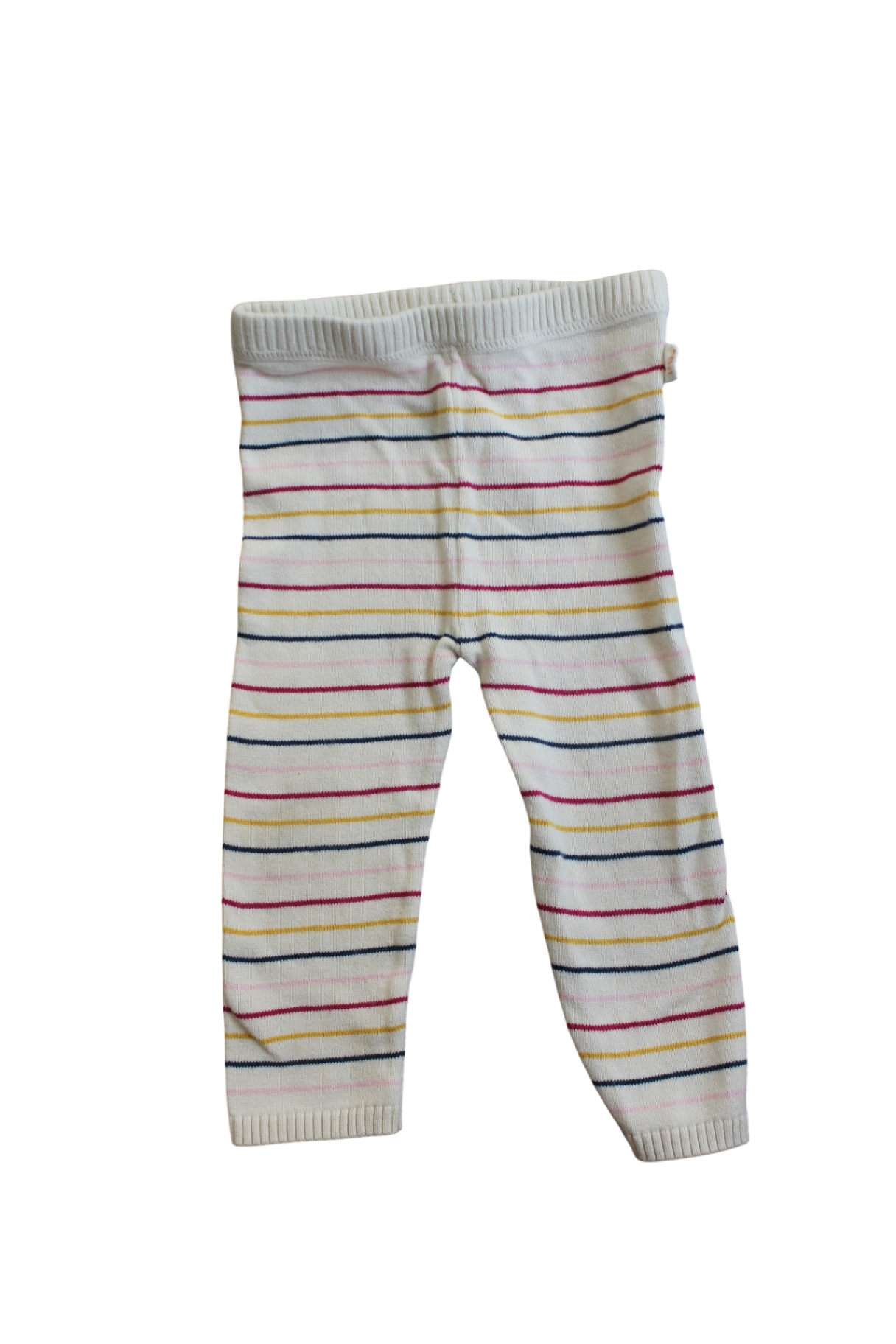Sprout Knit Leggings, White, 0