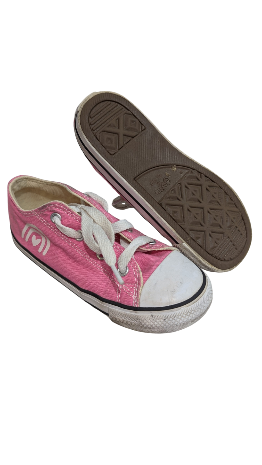 Converse Sneakers, Pink and White, US 10/EUR 26