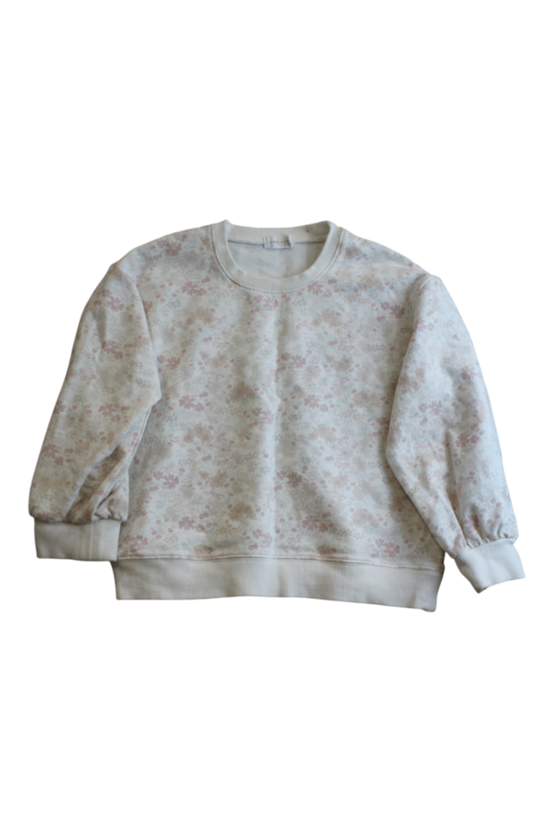 Jamie Kay Sweatshirt, Cream with pink floral pattern, 6