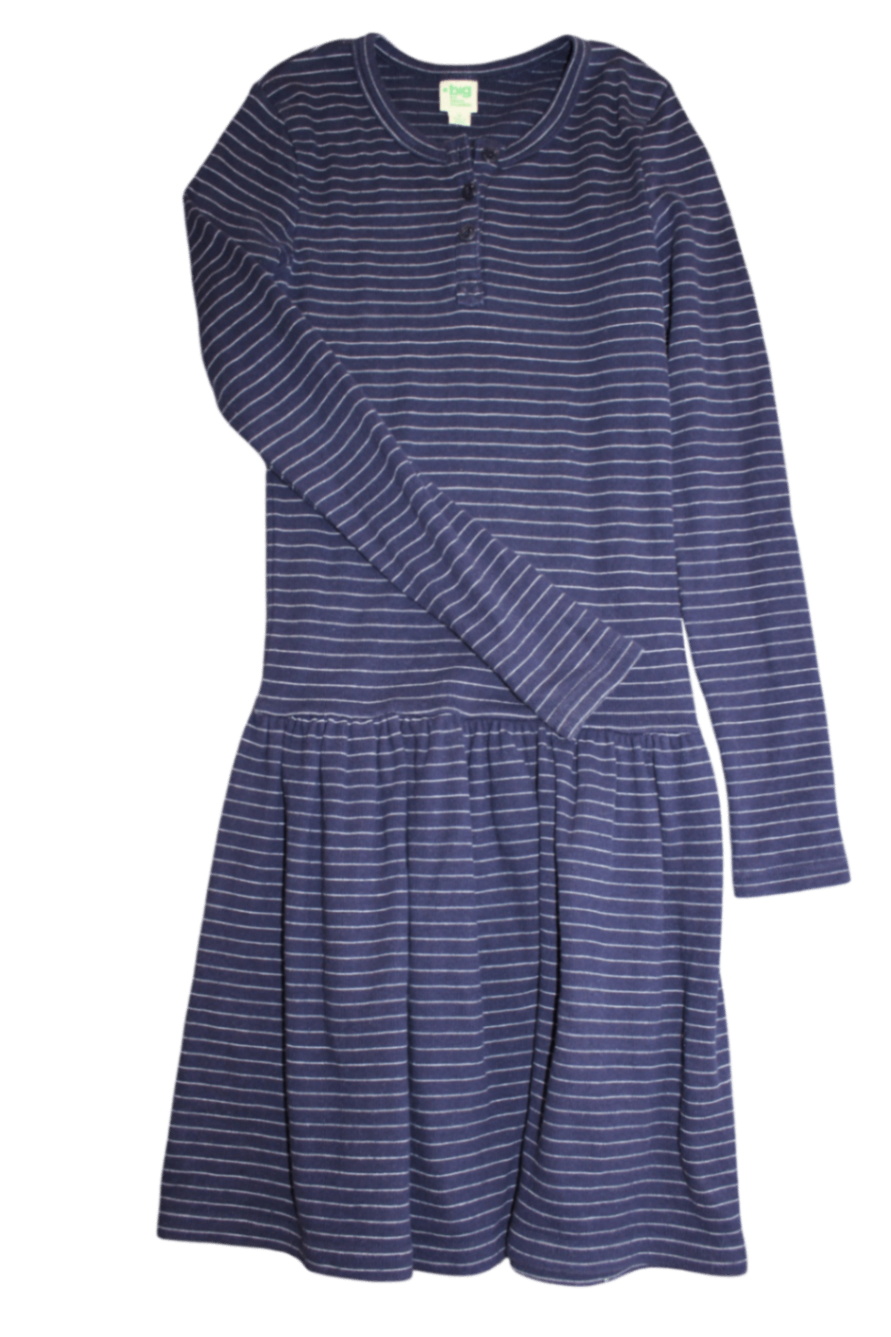 Big by Fiona Scanlan Dress, Navy blue with white stripes, 8