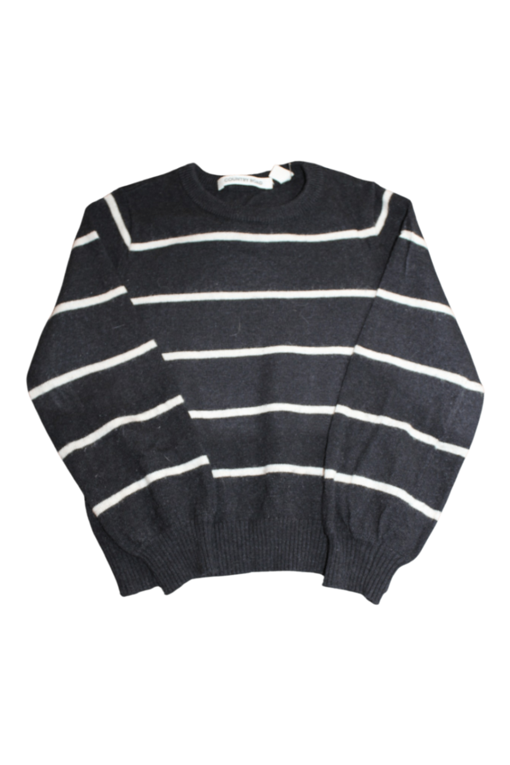 COUNTRY ROAD Sweater, Black with white stripes, 4