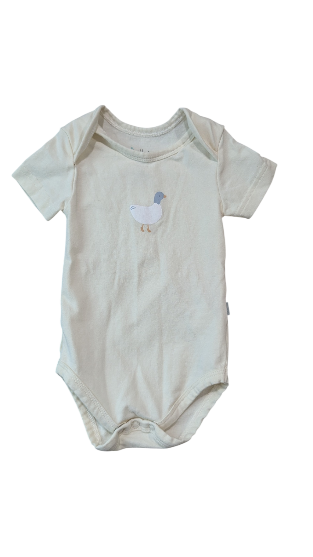 Purebaby Bodysuit, Cream, elephant, 0000