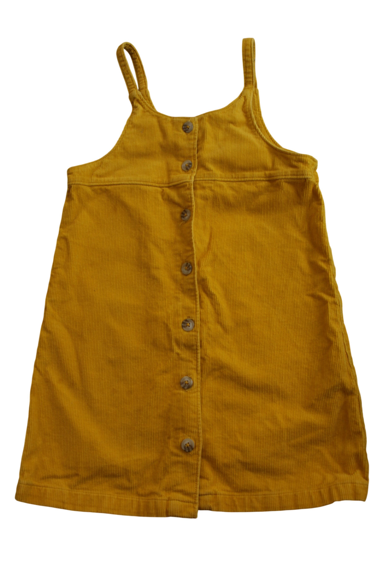Cotton On Pinafore, Yellow, 7