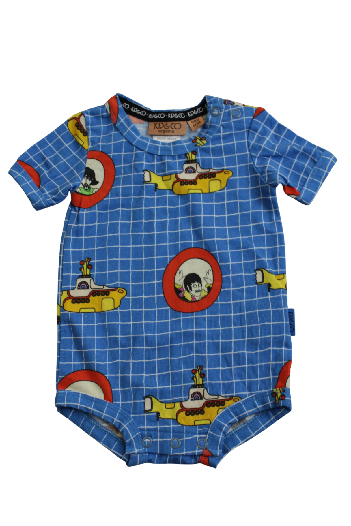 Kip & Co x Beatles Bodysuit, Blue, 000
