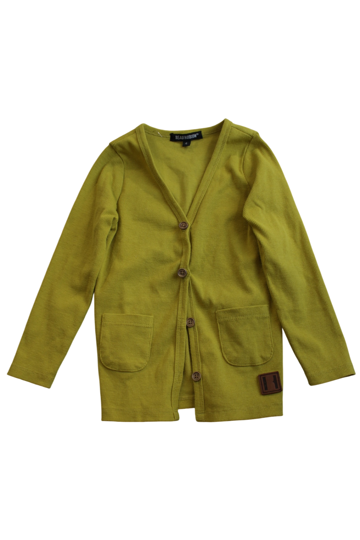 Beau Hudson Cardigan, Yellow, 4