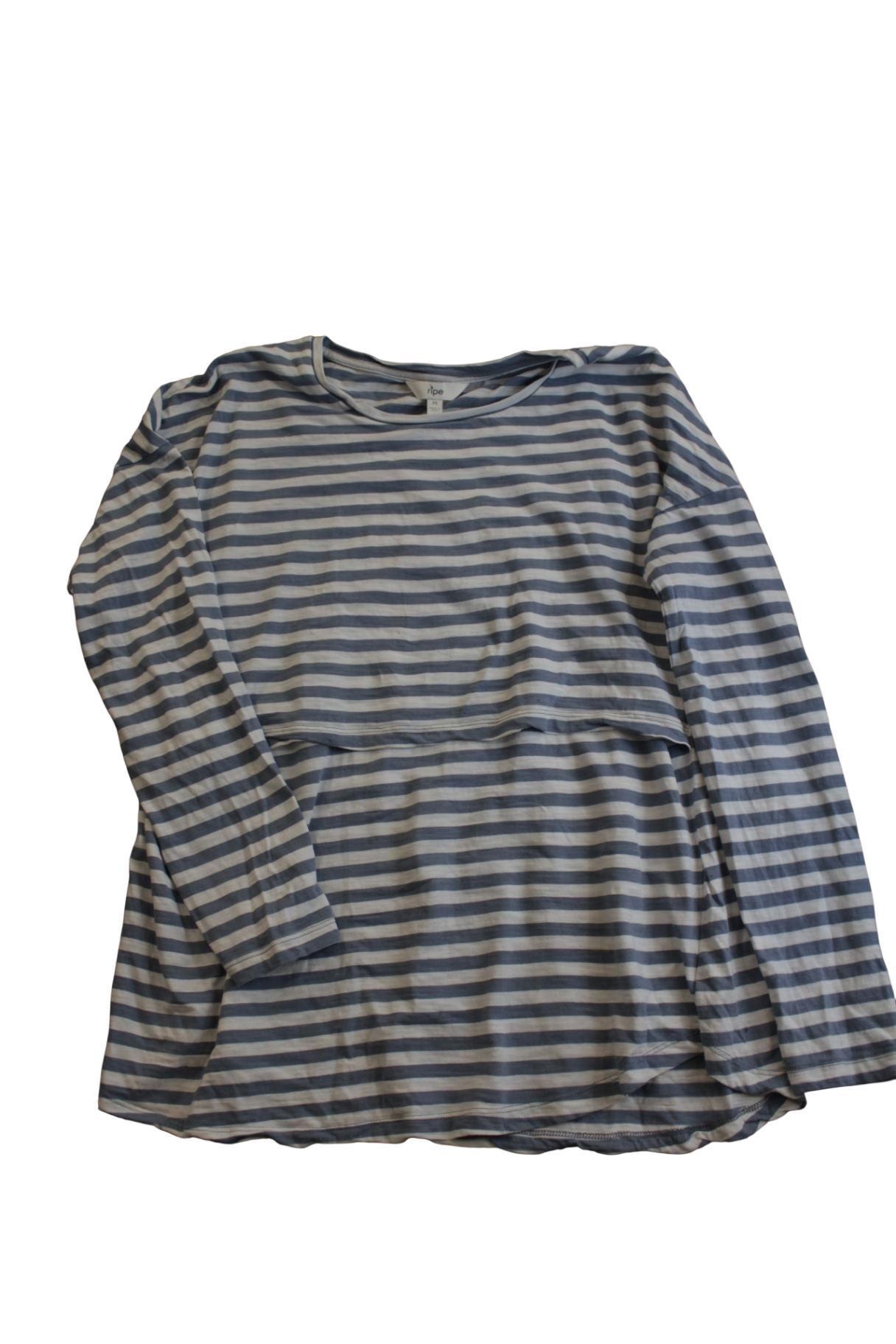 Ripe Nursing Top, Blue and White, Medium/12