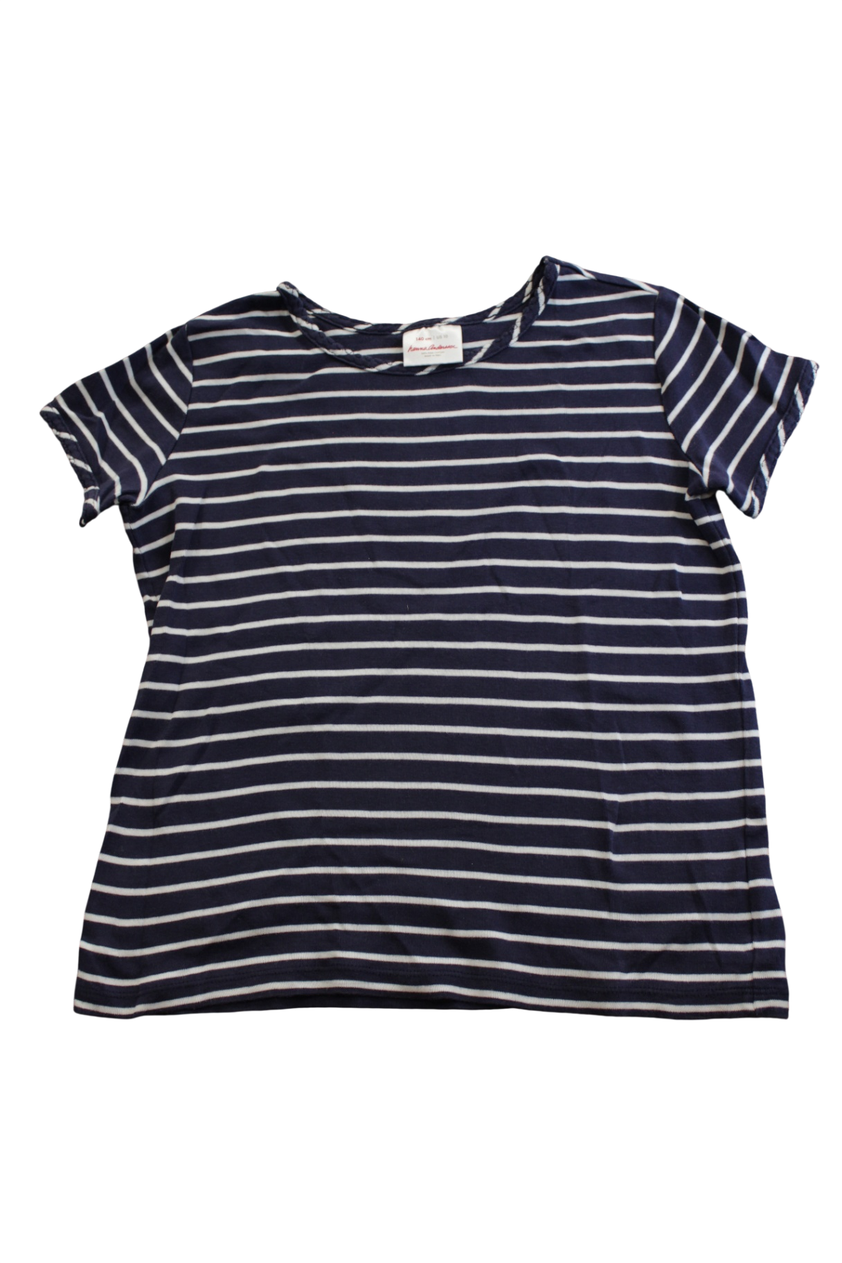 Hanna Andersson T-Shirt, Navy blue and white, 10