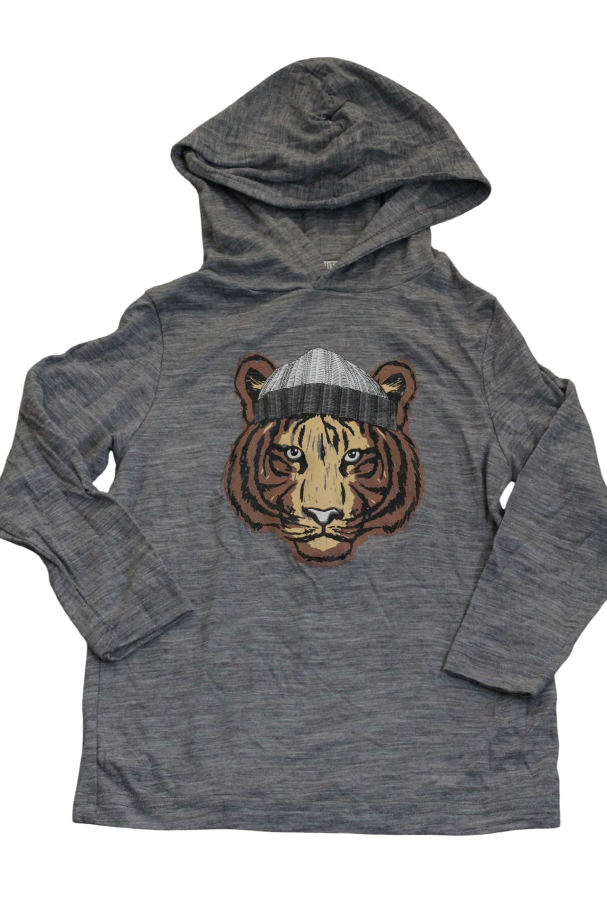 North South Merino Long-Sleeve T-Shirt, Grey, tiger, 4
