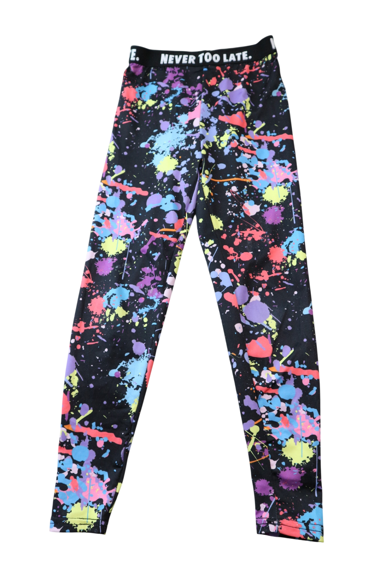 NEVER TOO LATE Leggings, black/multi, 8-9