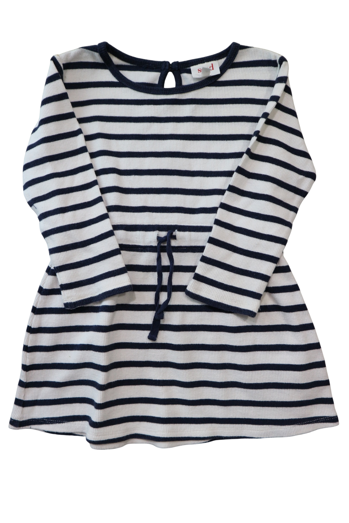 Seed Dress, Navy/White, 4