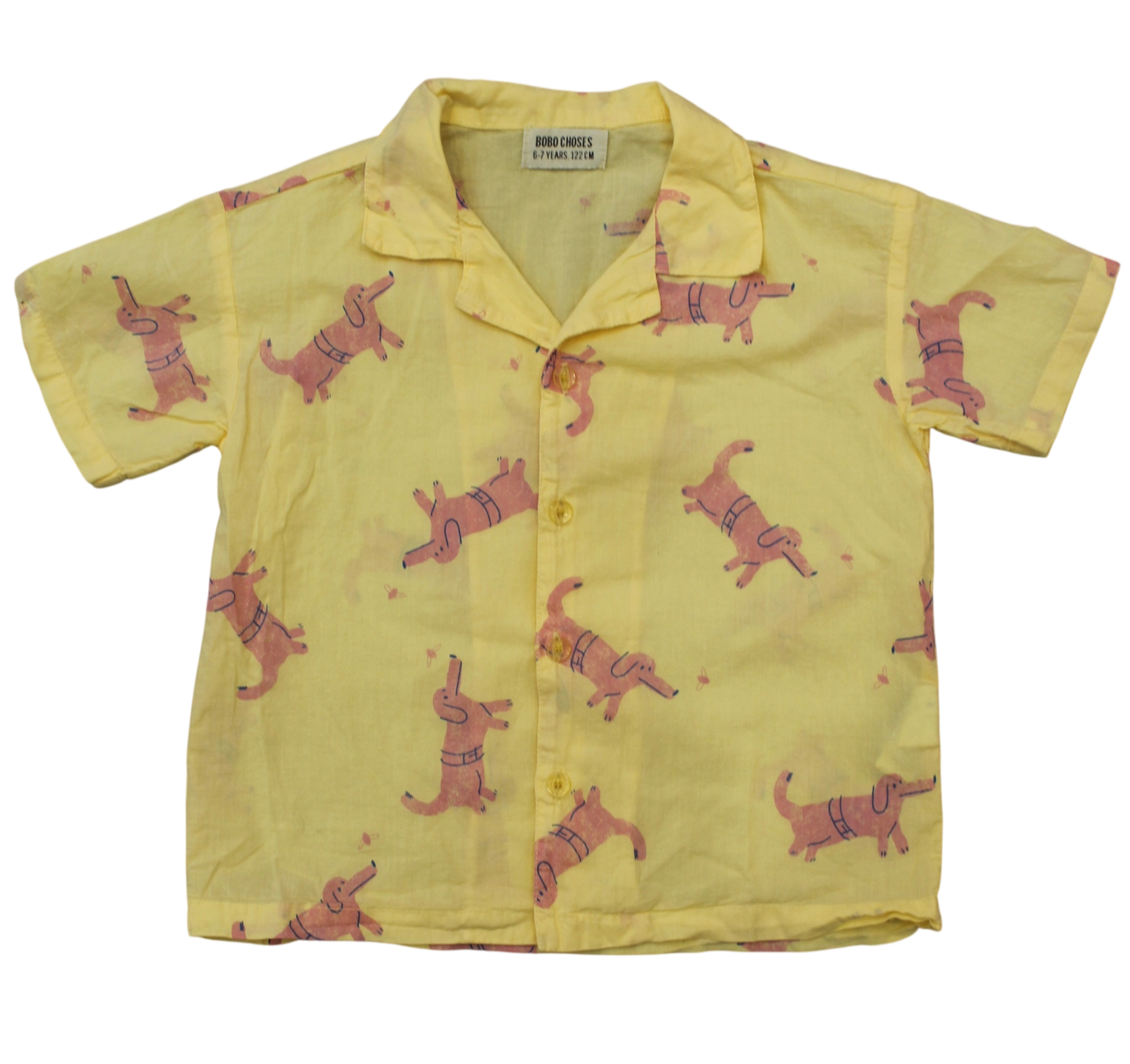 Bobo Choses Shirt, Yellow, 6-7