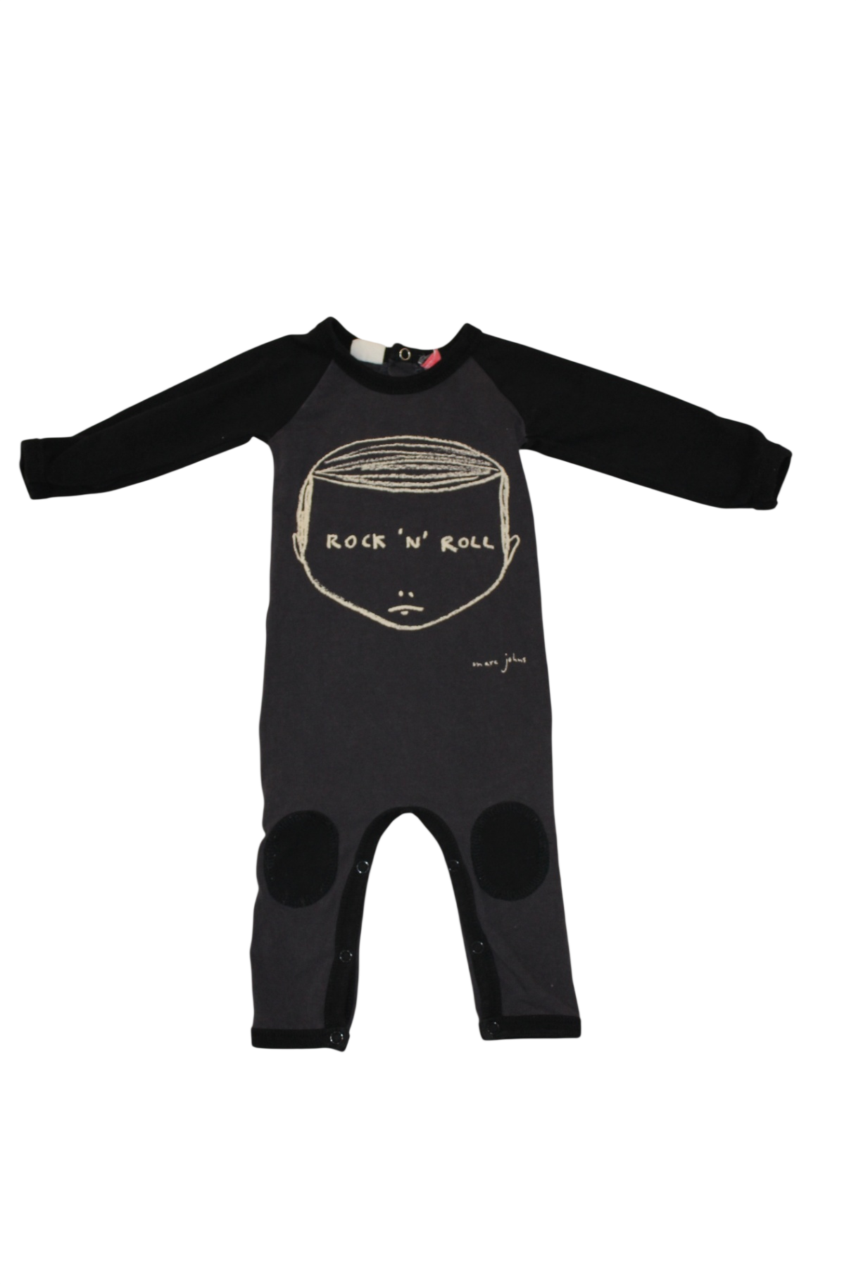 Rock Your Baby Jumpsuit, Black and grey, 000