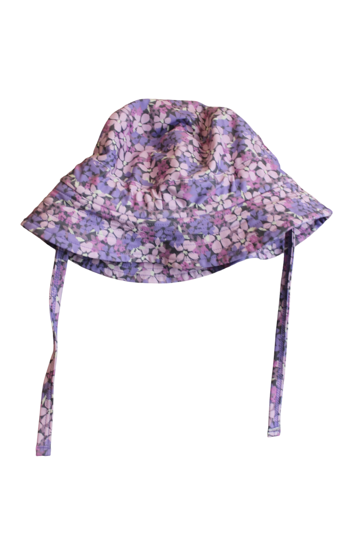 Econaps swim Hat, Purple and pink floral pattern, 1+