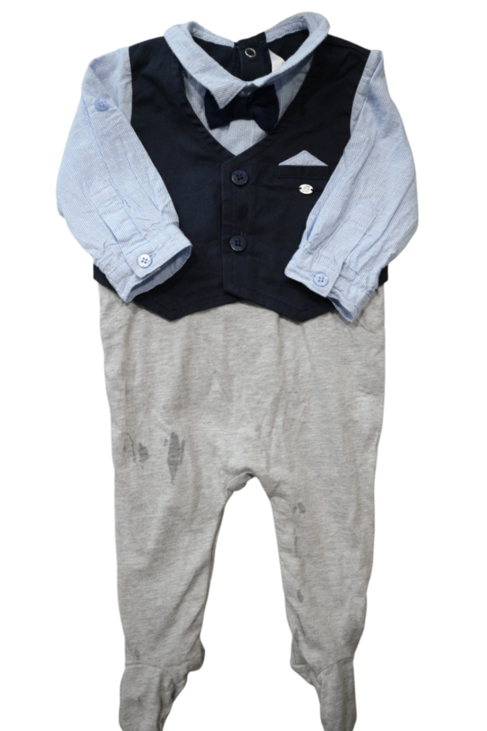 00 Jumpsuit, Grey, black, light blue, 00
