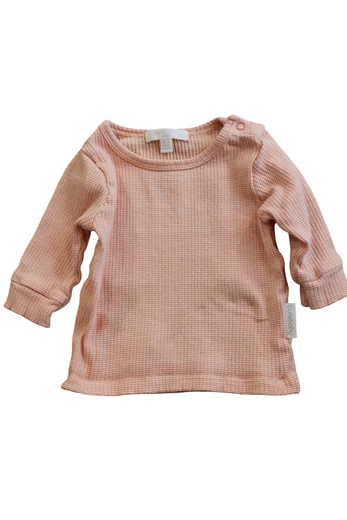 Purebaby Long-Sleeve T-Shirt, orange, 000
