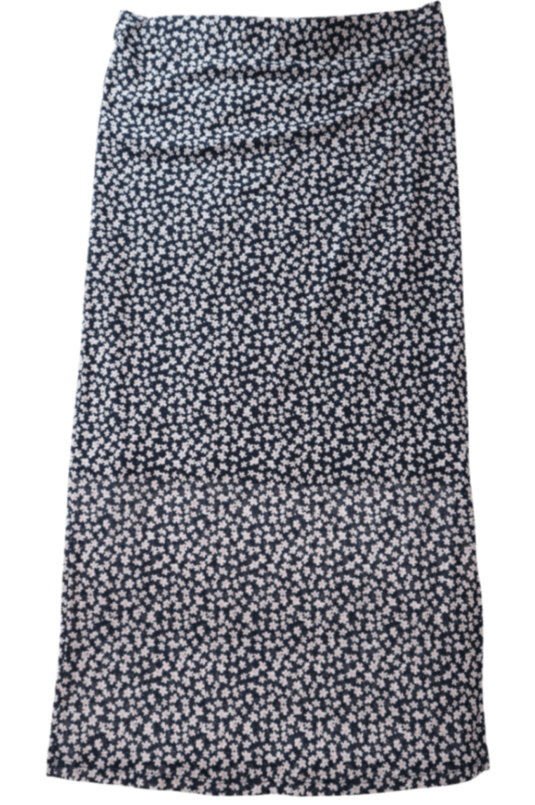 Ripe Skirt, Navy blue and white, Medium/12