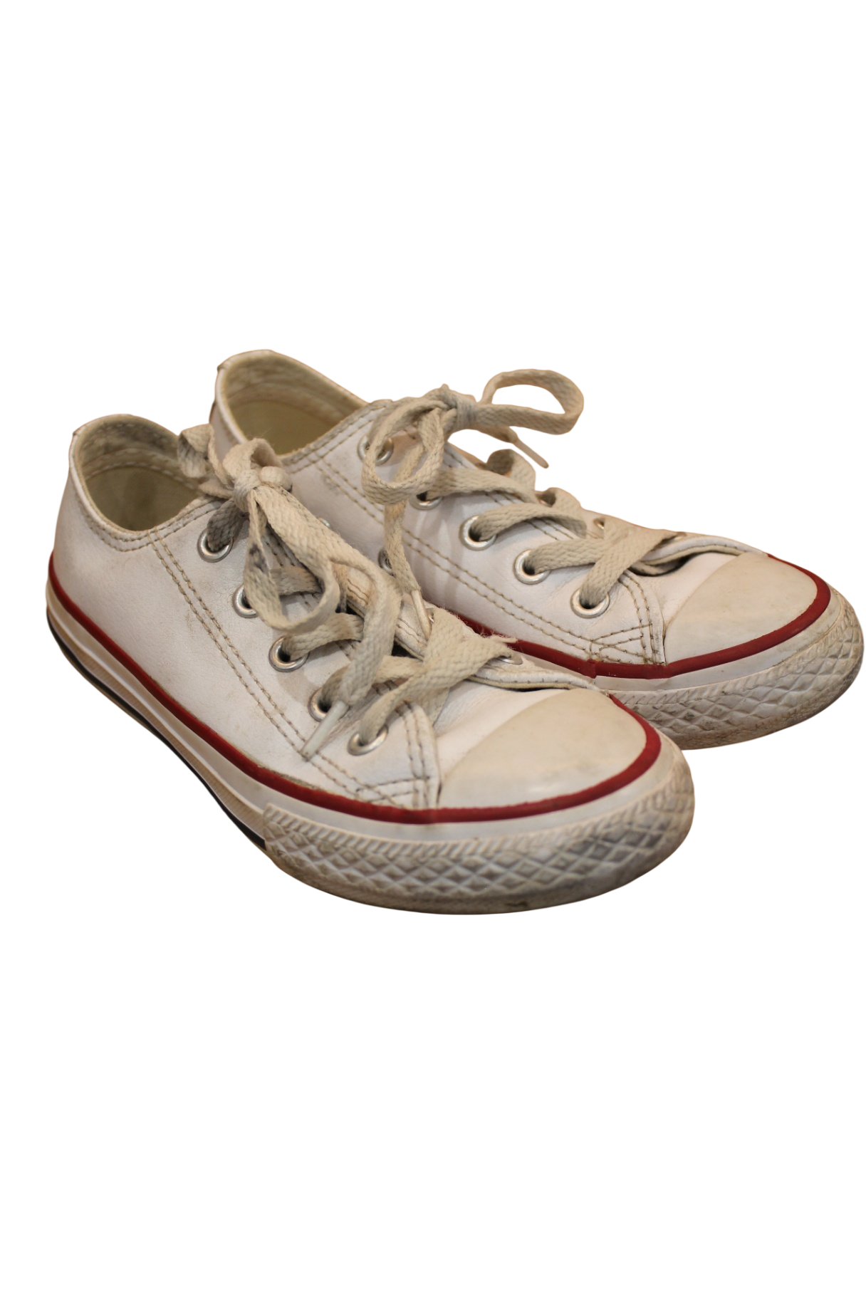 Converse Shoes, White, red, 29