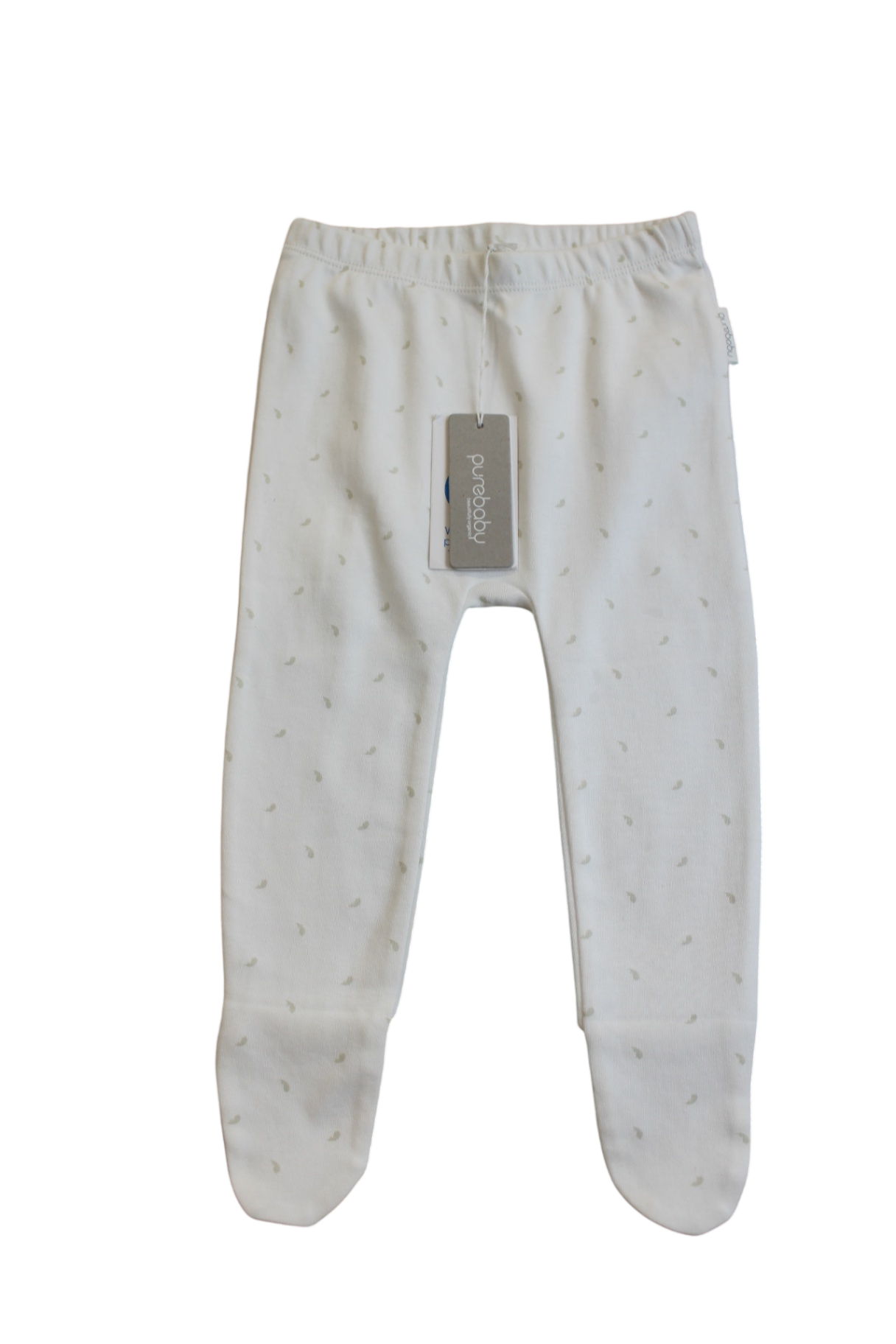 Purebaby Leggings, White, 0
