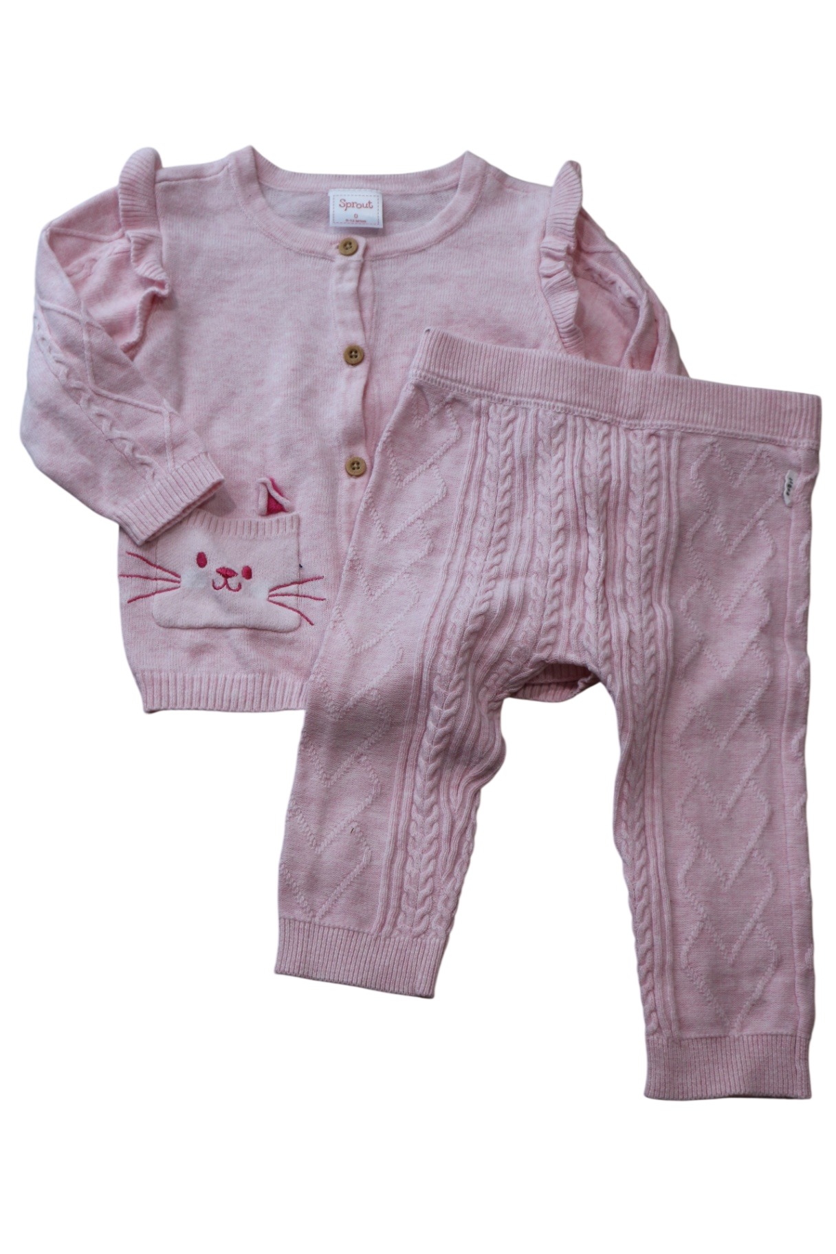 Sprout 2 Piece Set, Light pink, 0