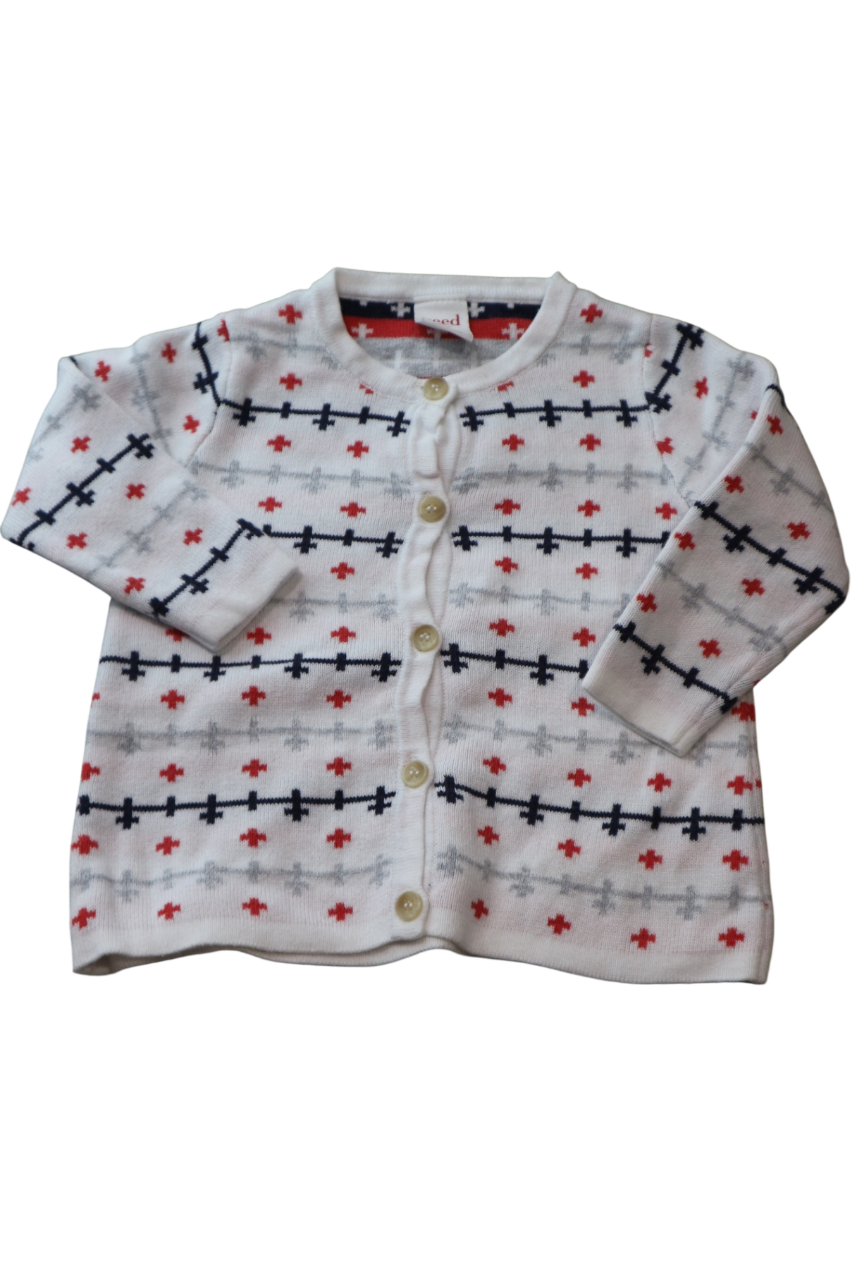 Seed Cardigan, White, 00