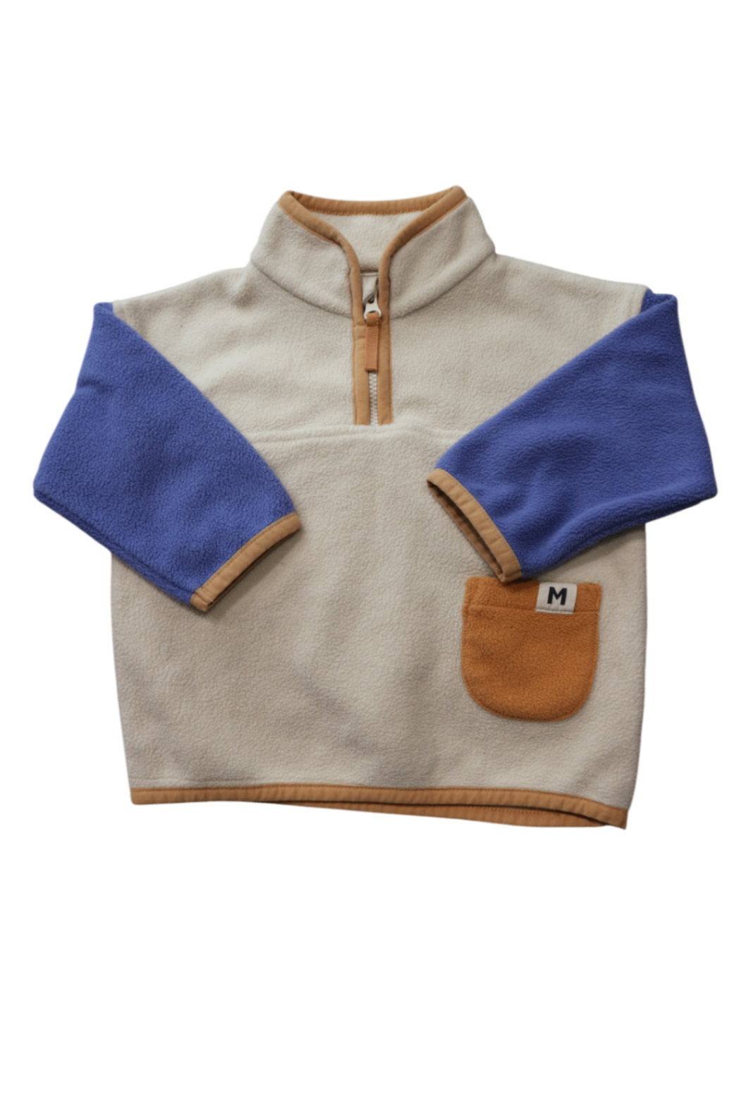 Mini Market Jumper, Cream, blue, and tan, 0