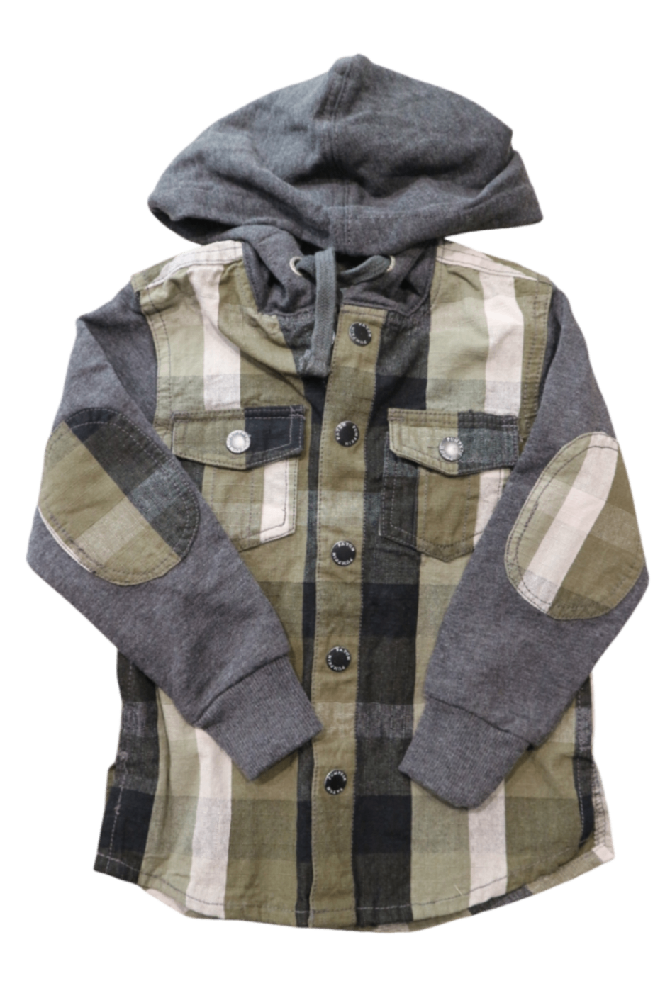 Pumpkin Patch Shirt, Grey and olive check, 1