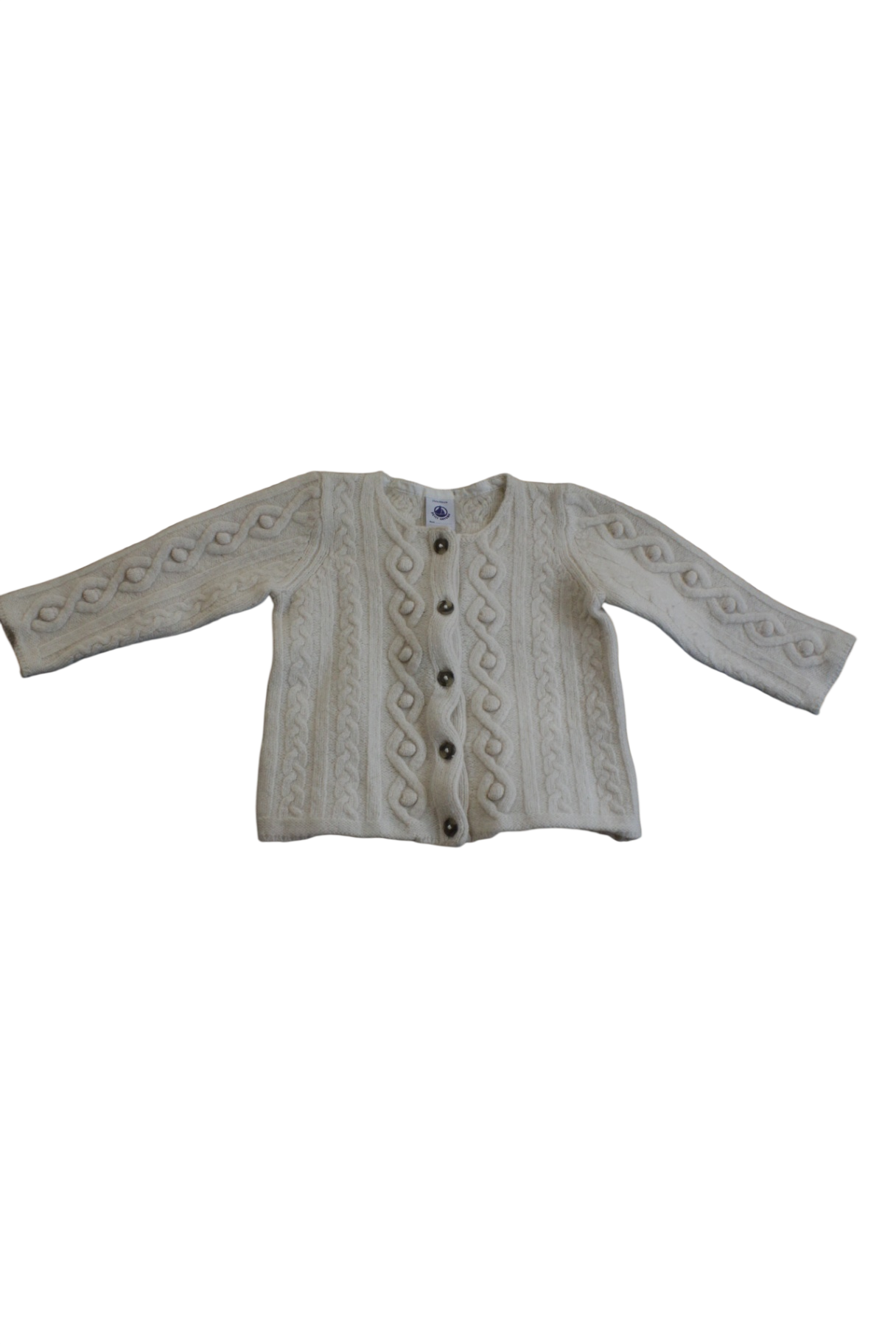 Petit Bateau Jumper, Cream, 1