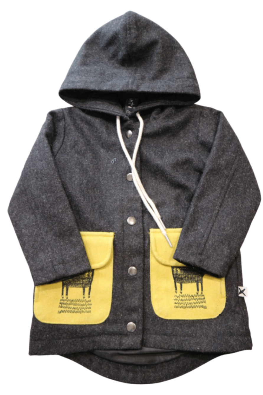 Minti Coat, Charcoal grey, 2