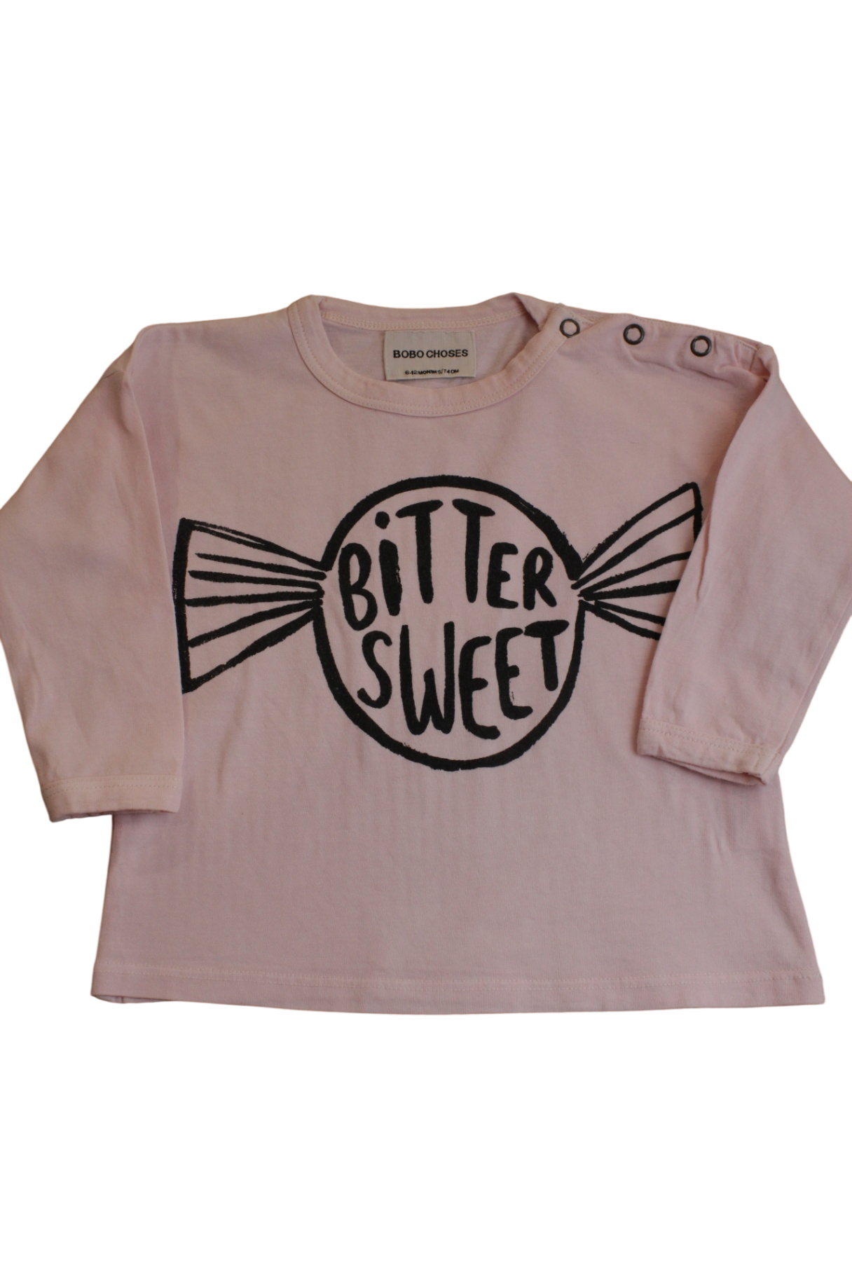 Bobo Choses Long-Sleeve Top, Pink, 0