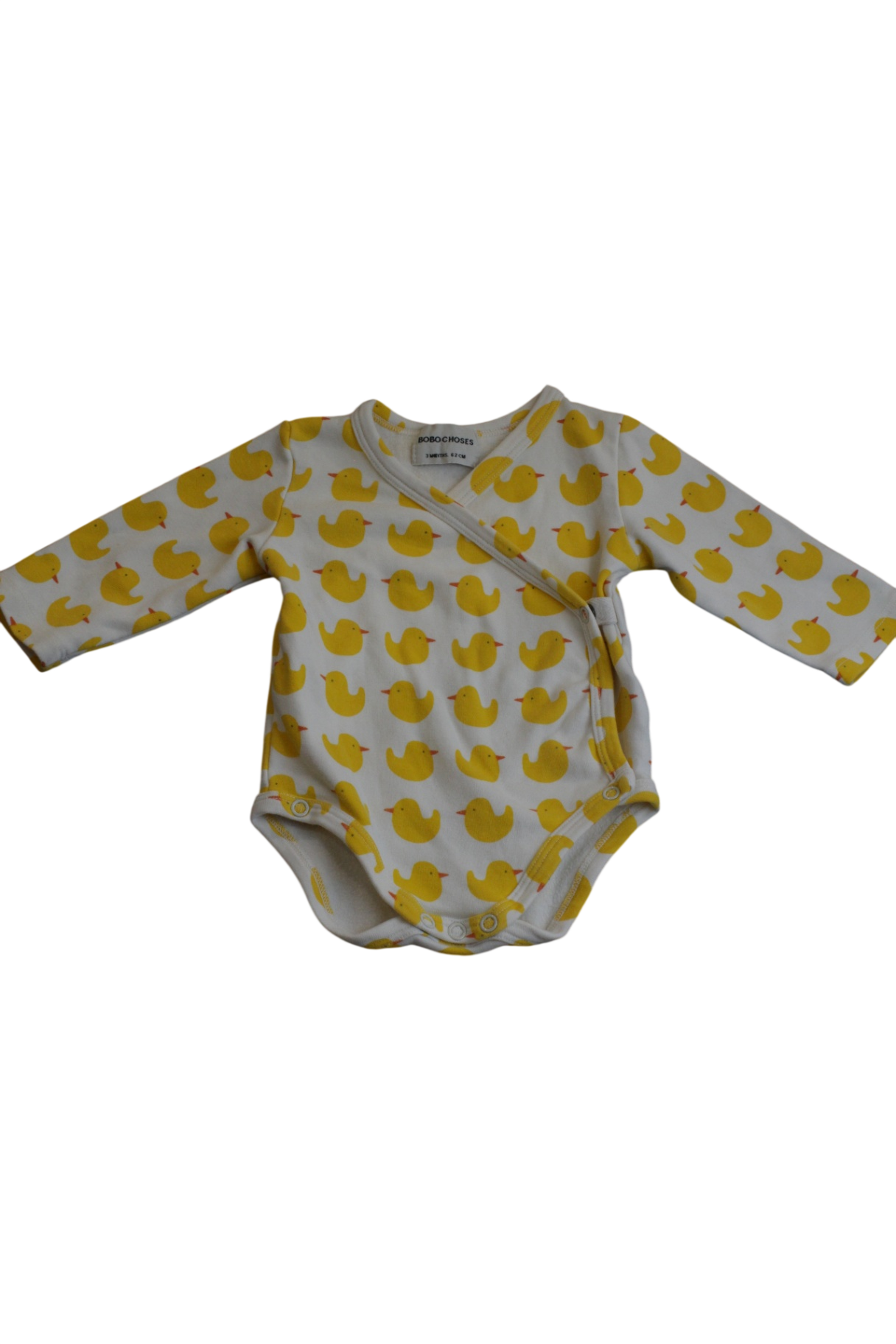 Bobo Choses Bodysuit, cream, ducks, 000
