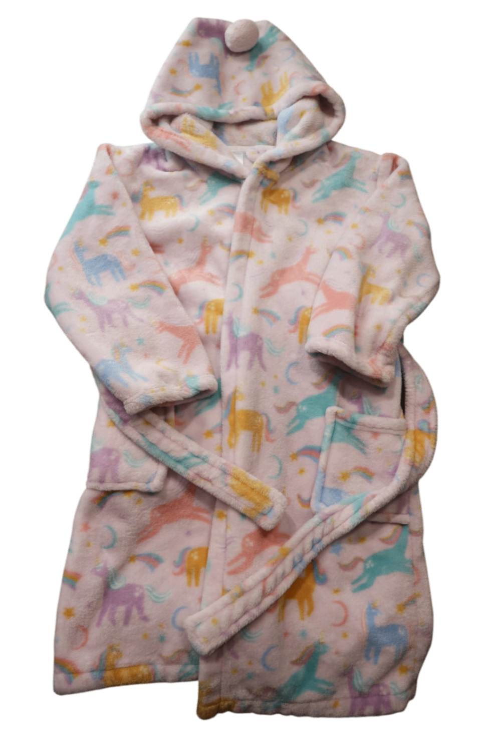 Adairs Dressing Gown, Pastel pink multicolour, 5-6