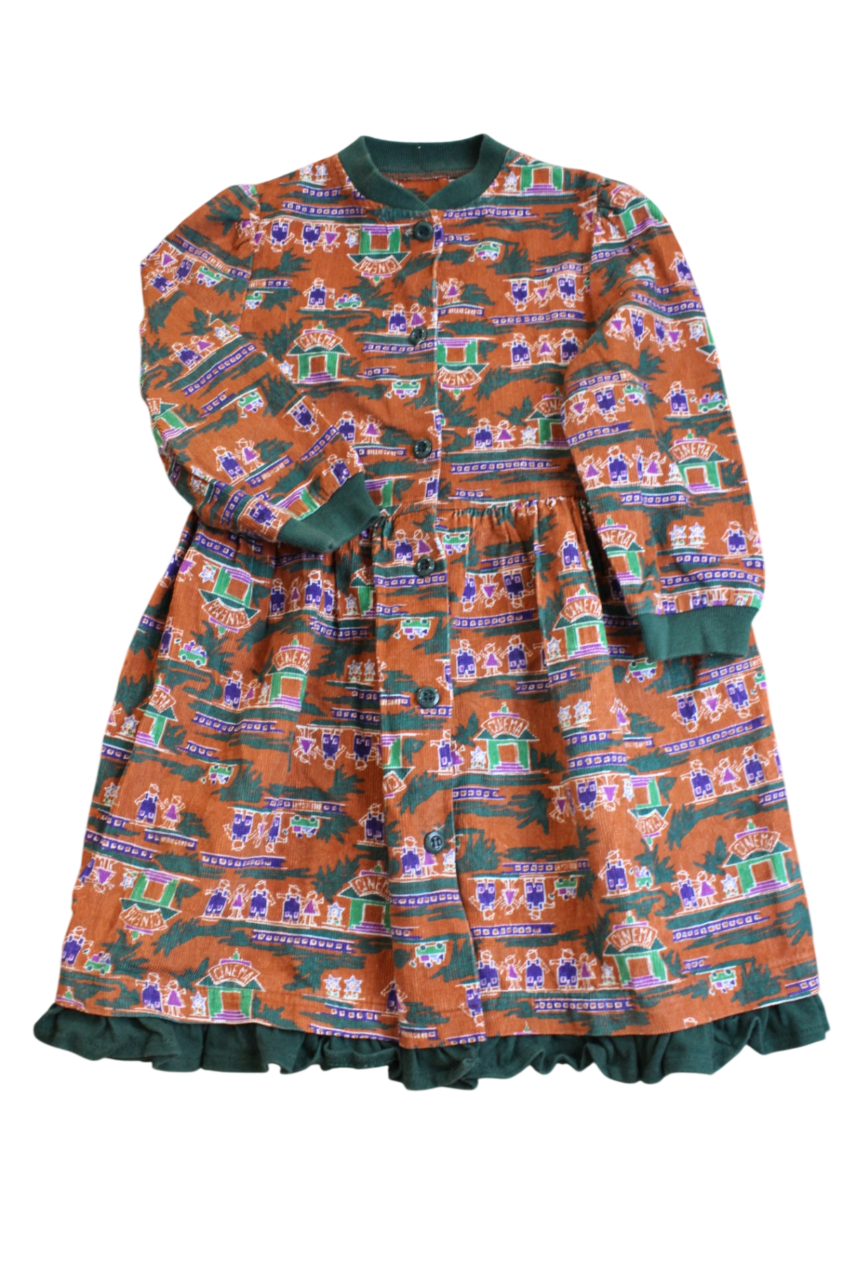 Handmade Dress, brown, 7-8