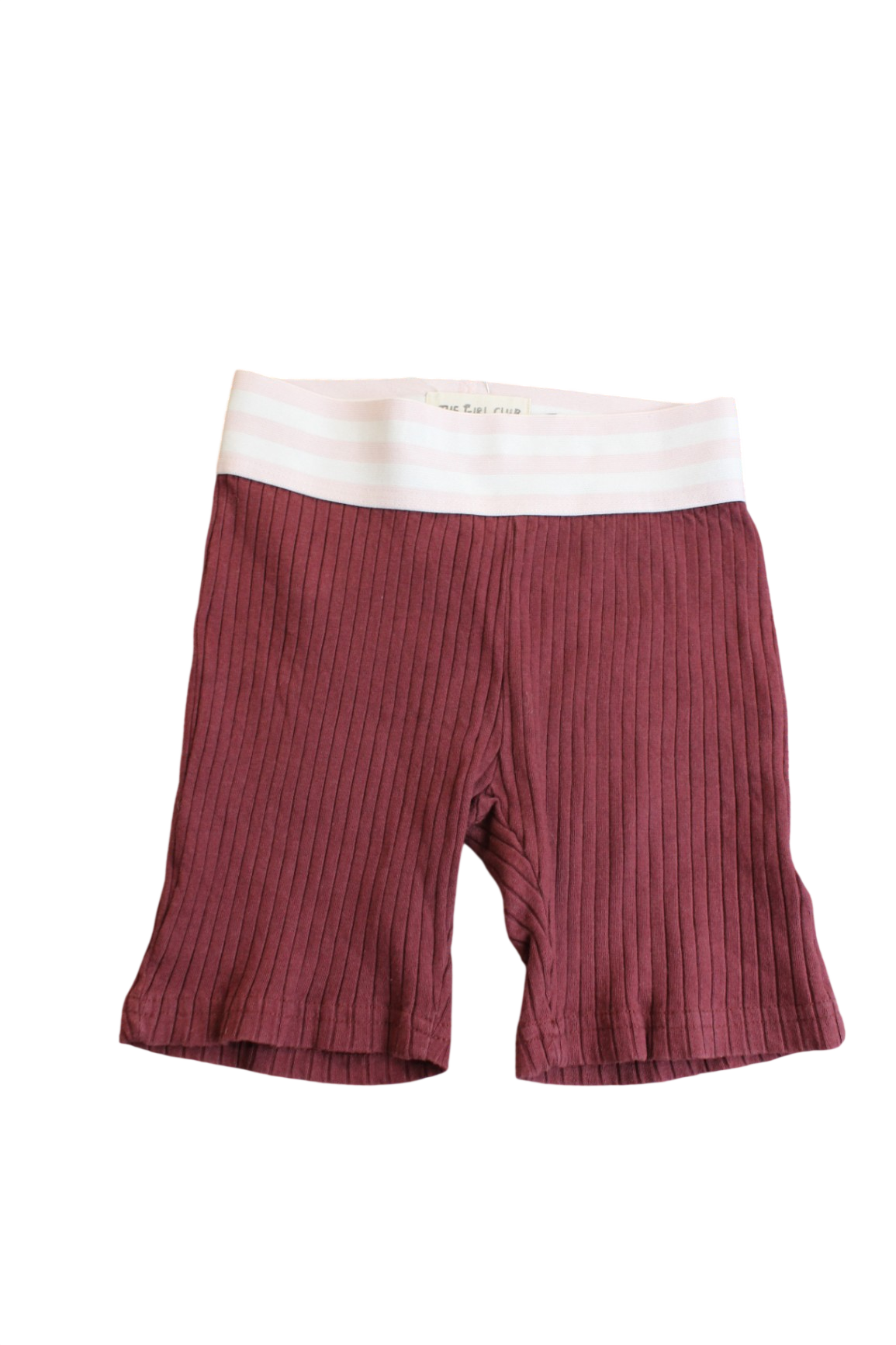 The Girl Club Shorts, Burgundy, 5