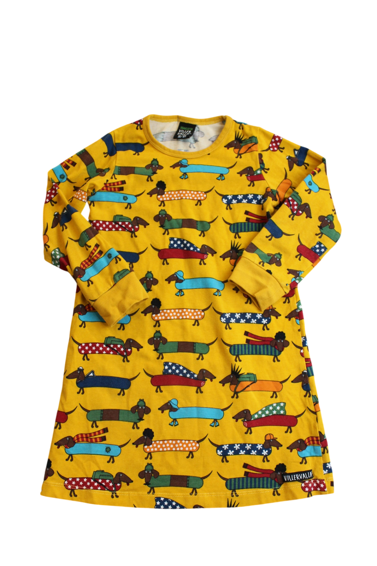 Villervalla Dress, Yellow, 3-4