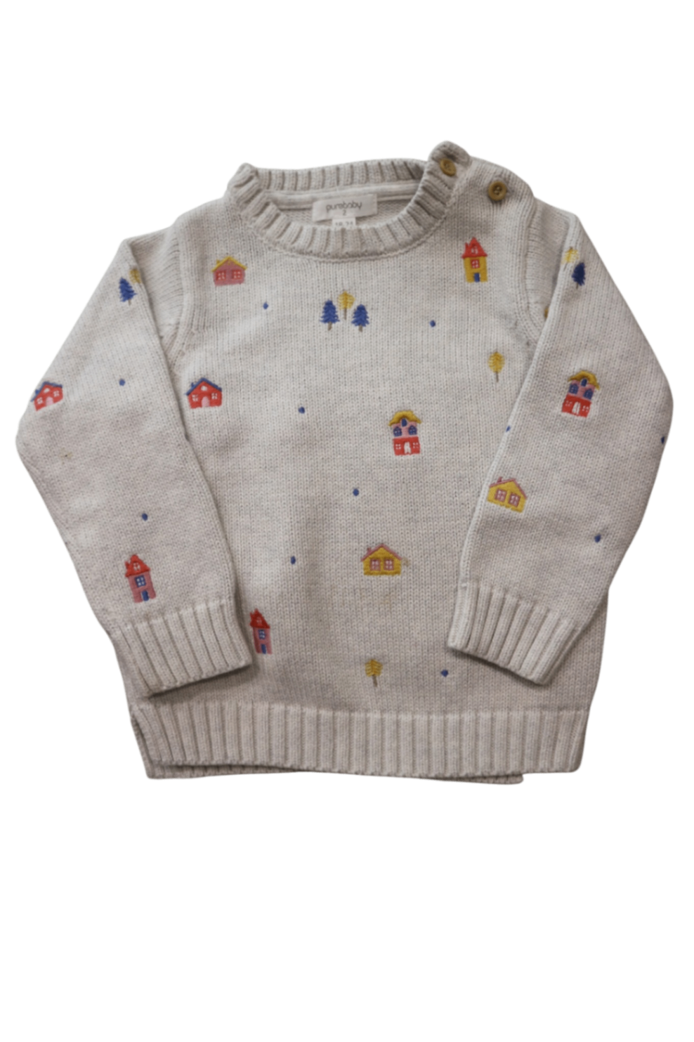 Purebaby Jumper, Light grey, 2