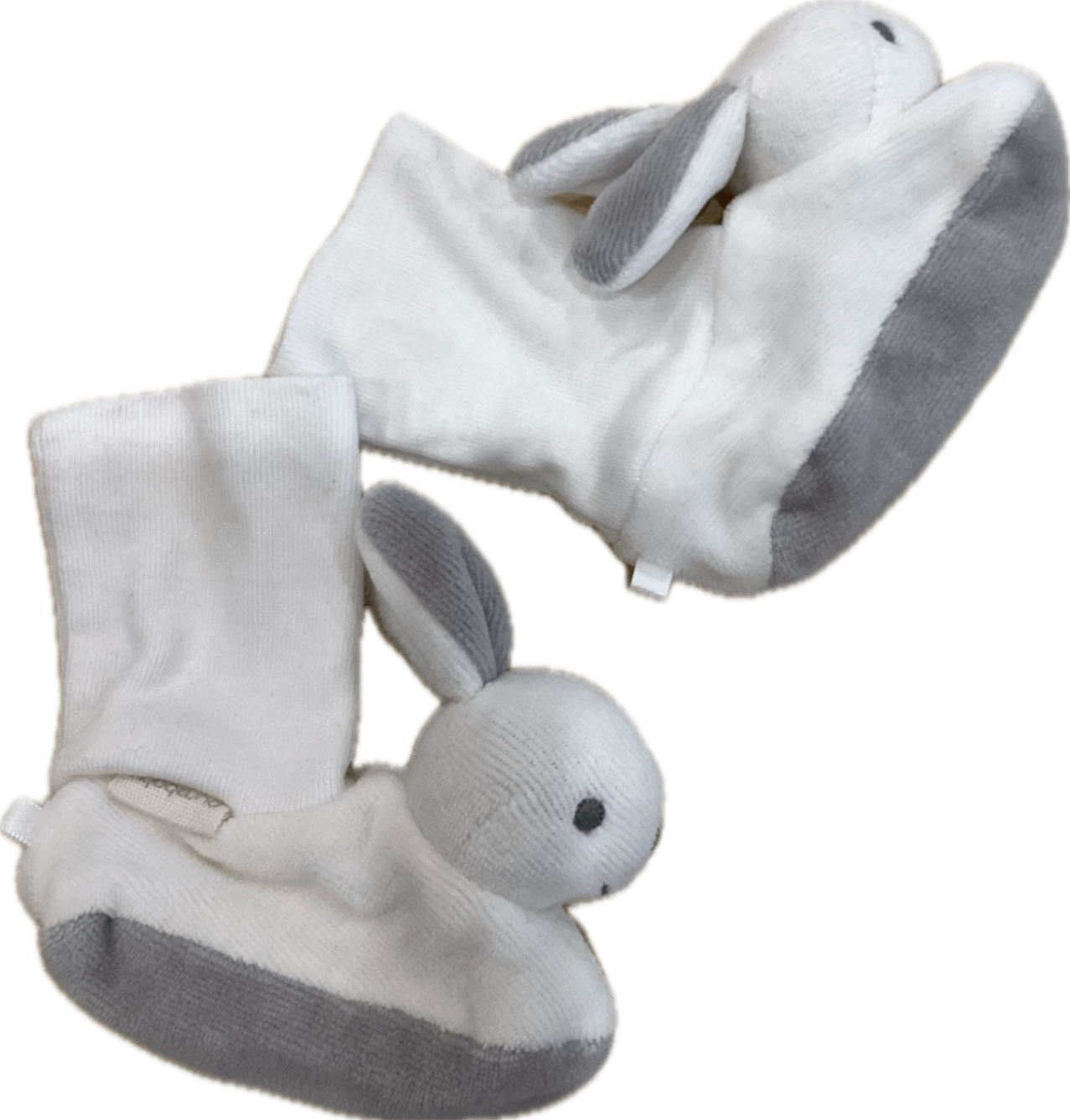 Purebaby Booties, White, 000