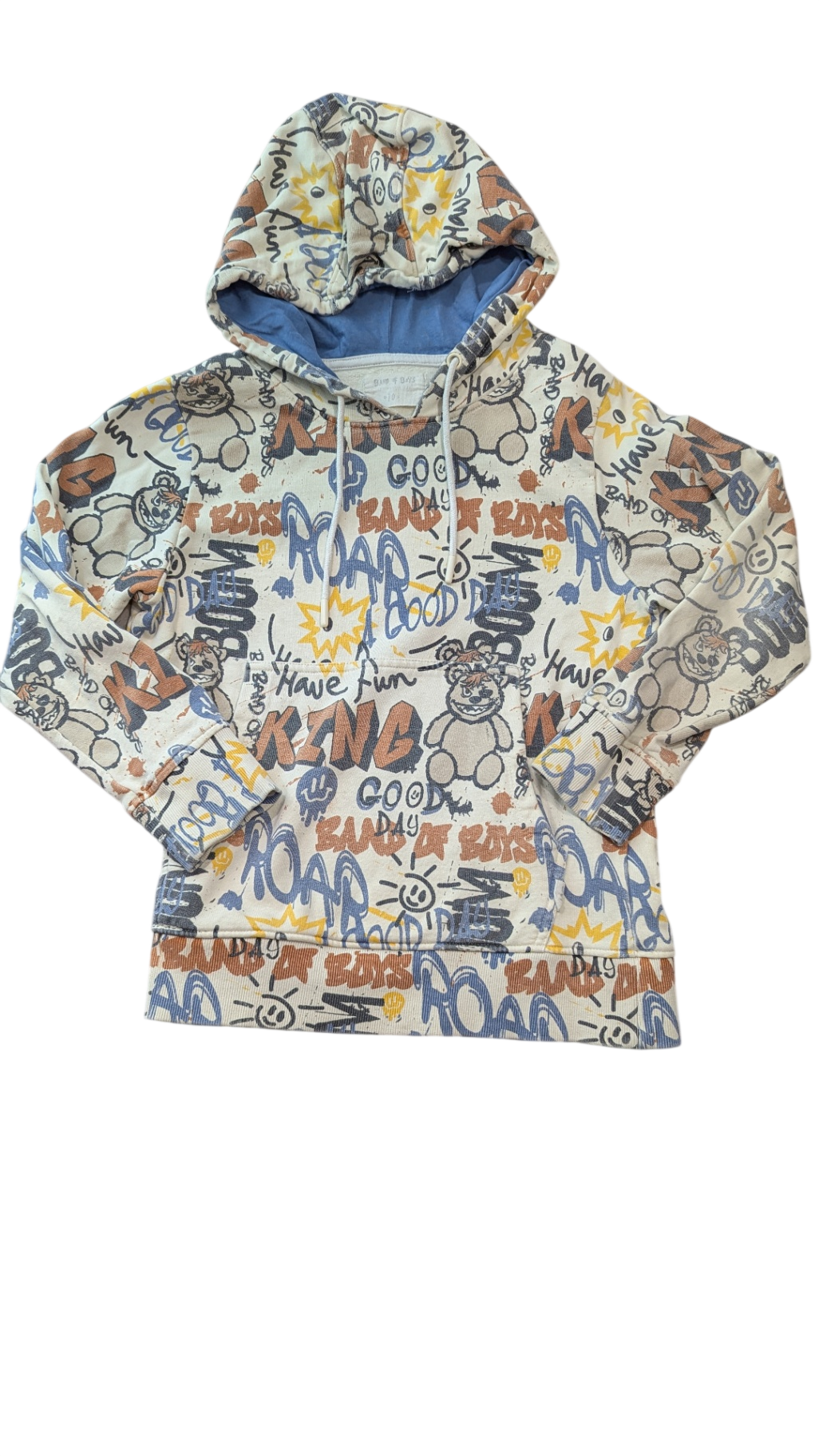 Band of Boys Jumper, Cream print, 10