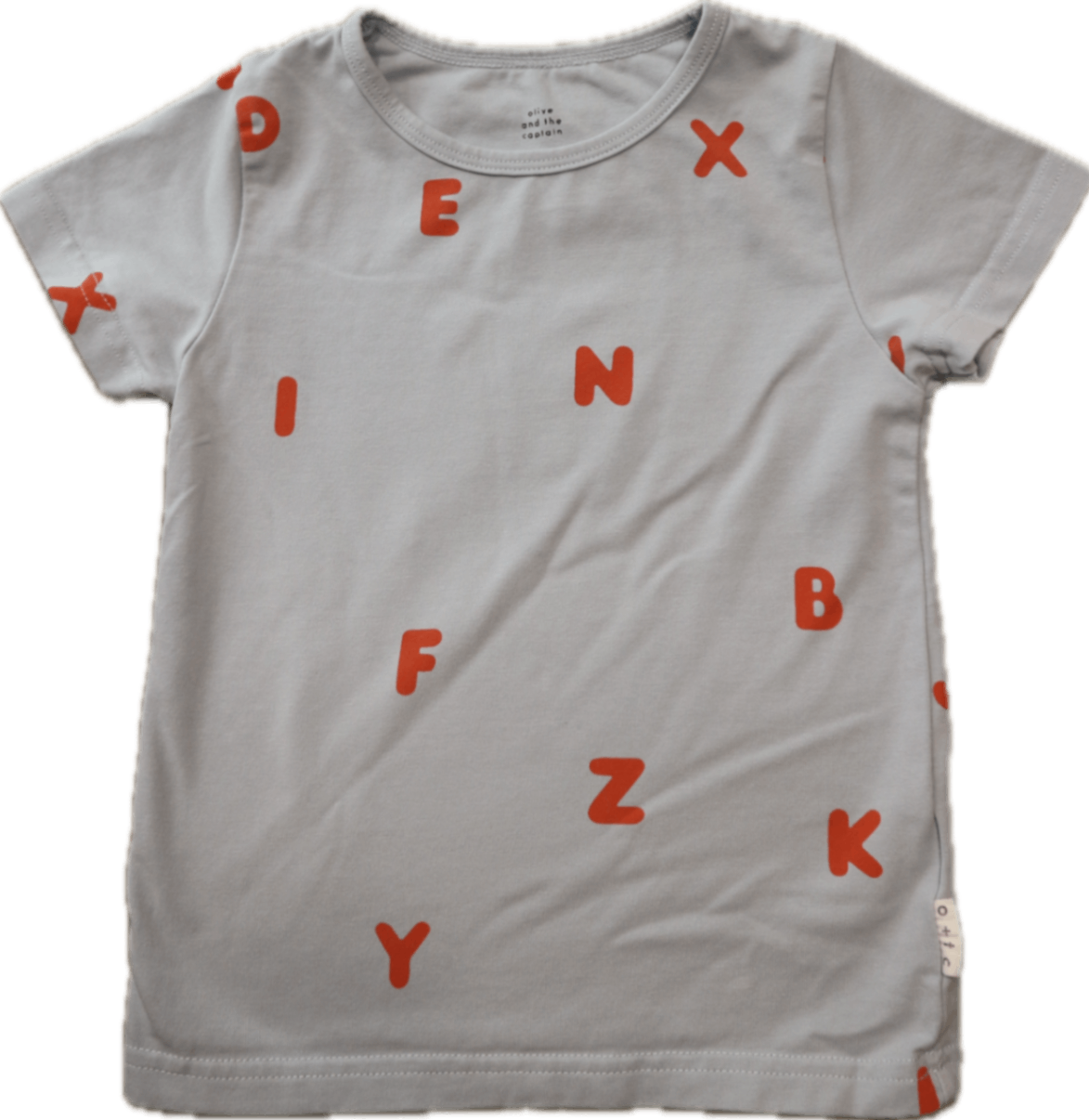 olive and the captain T-Shirt, Light blue with Red Print, 2