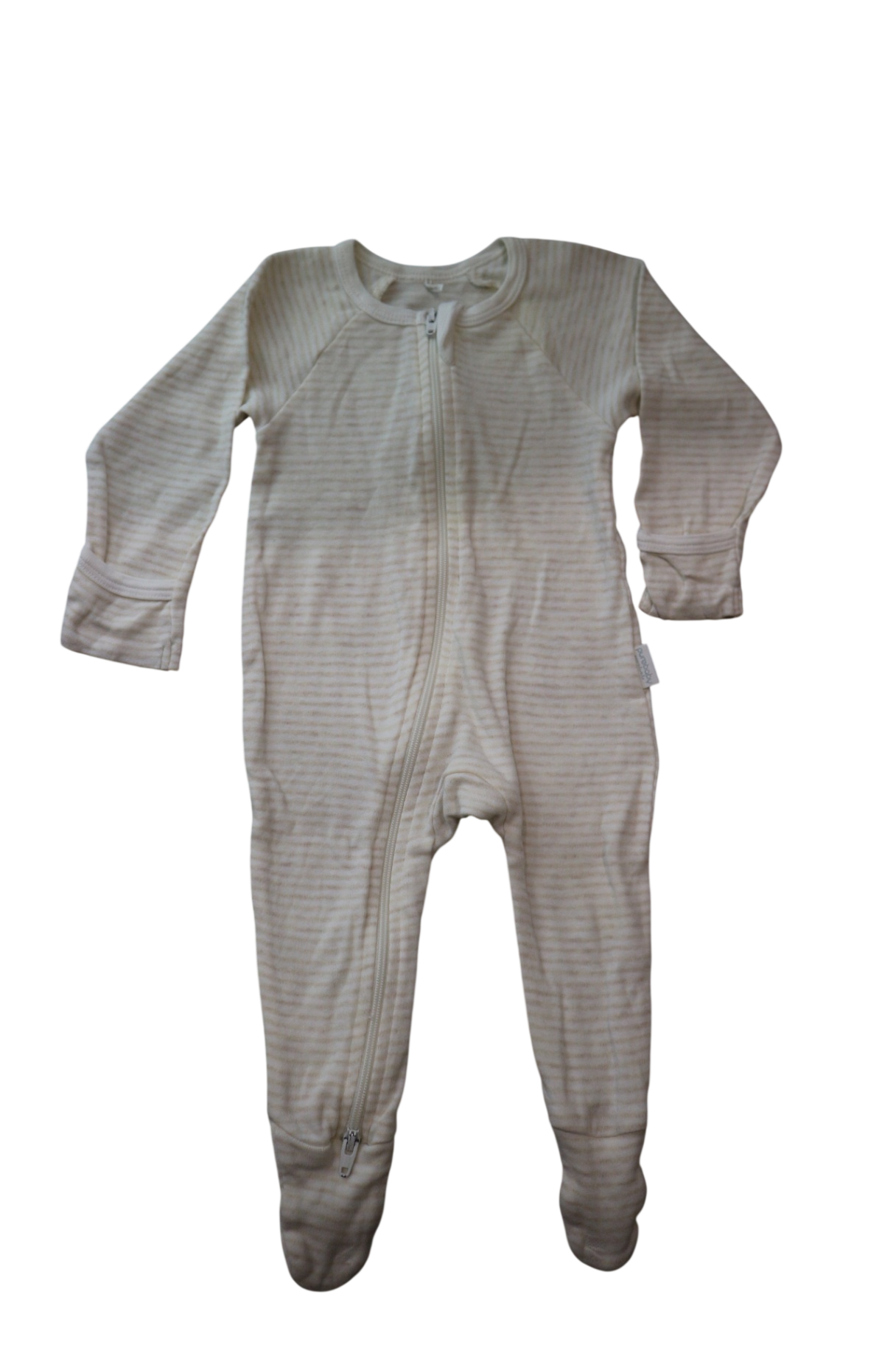 Purebaby Jumpsuit, Cream Stripe, 000