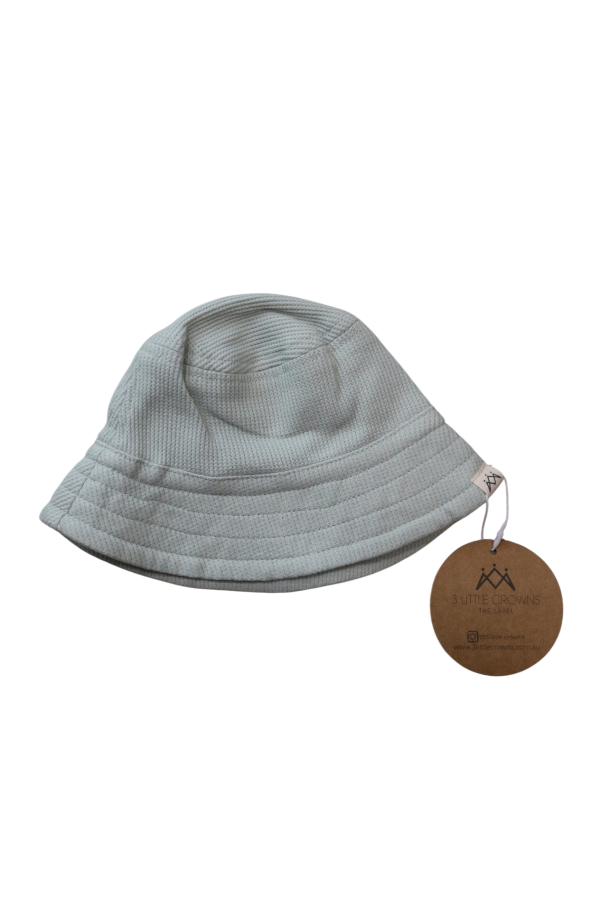 3 Little Crowns Hat, Light Green, 0000