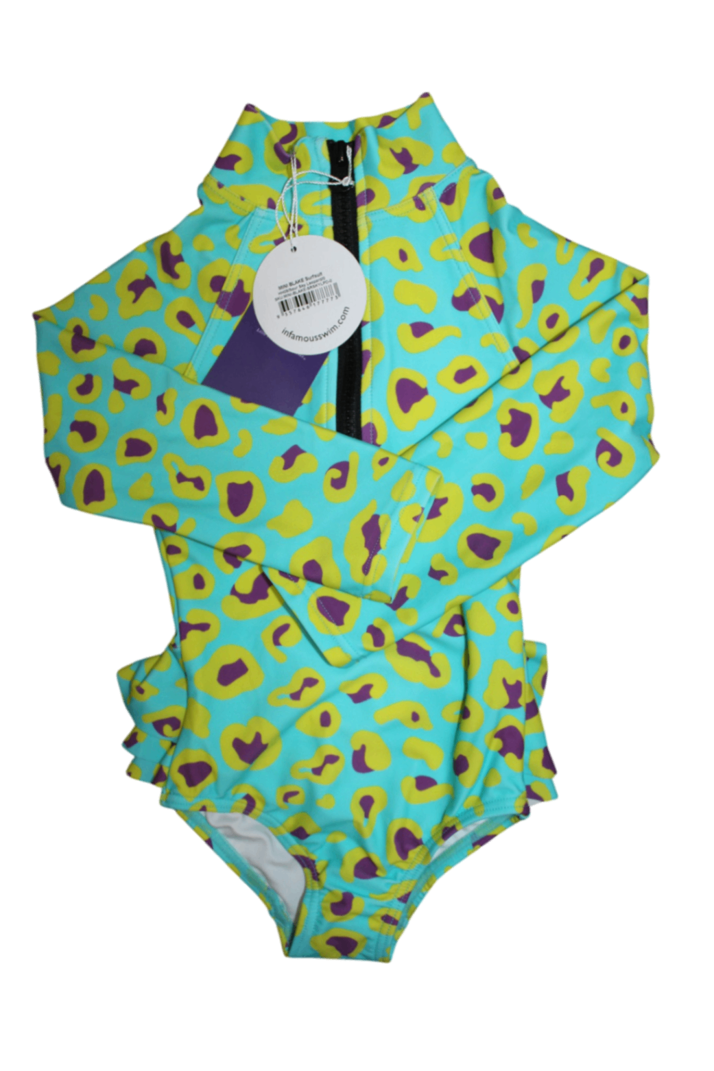 Infamous Swim Swimsuit, Aqua, 3