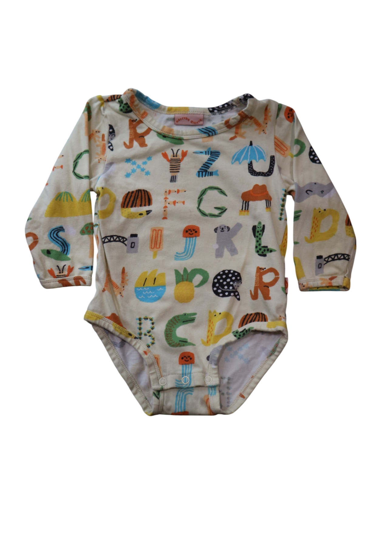 Halcyon Nights Bodysuit, Cream Multi, 6-12M