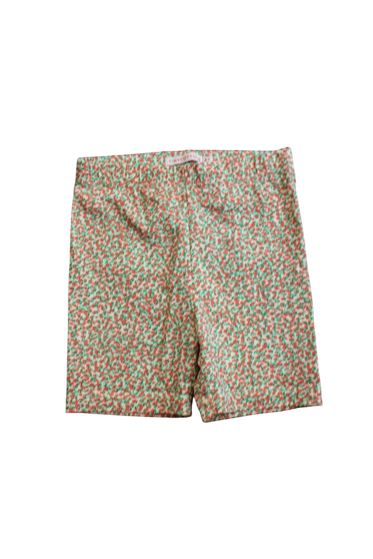 Tiny Cottons Bike Shorts, cream/red, 8